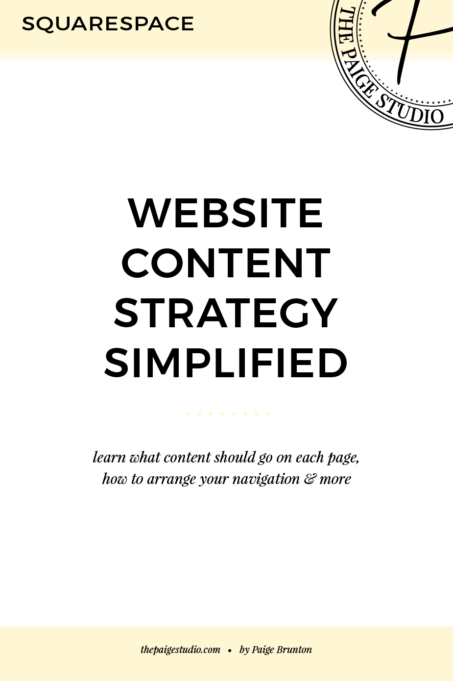 Website content strategy, simplified