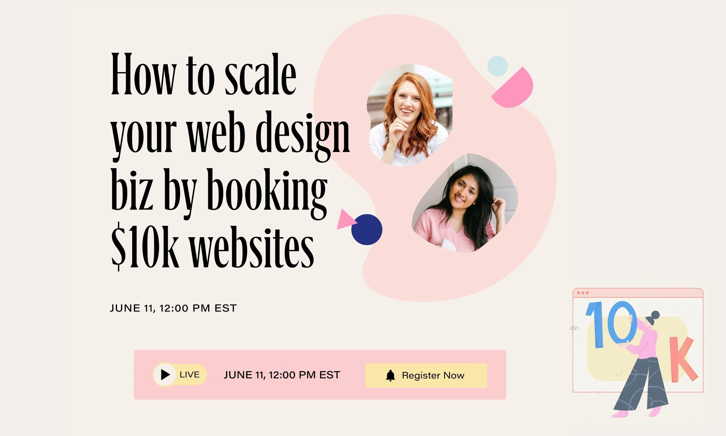 How to scale your web design business by booking $10k websites - free training