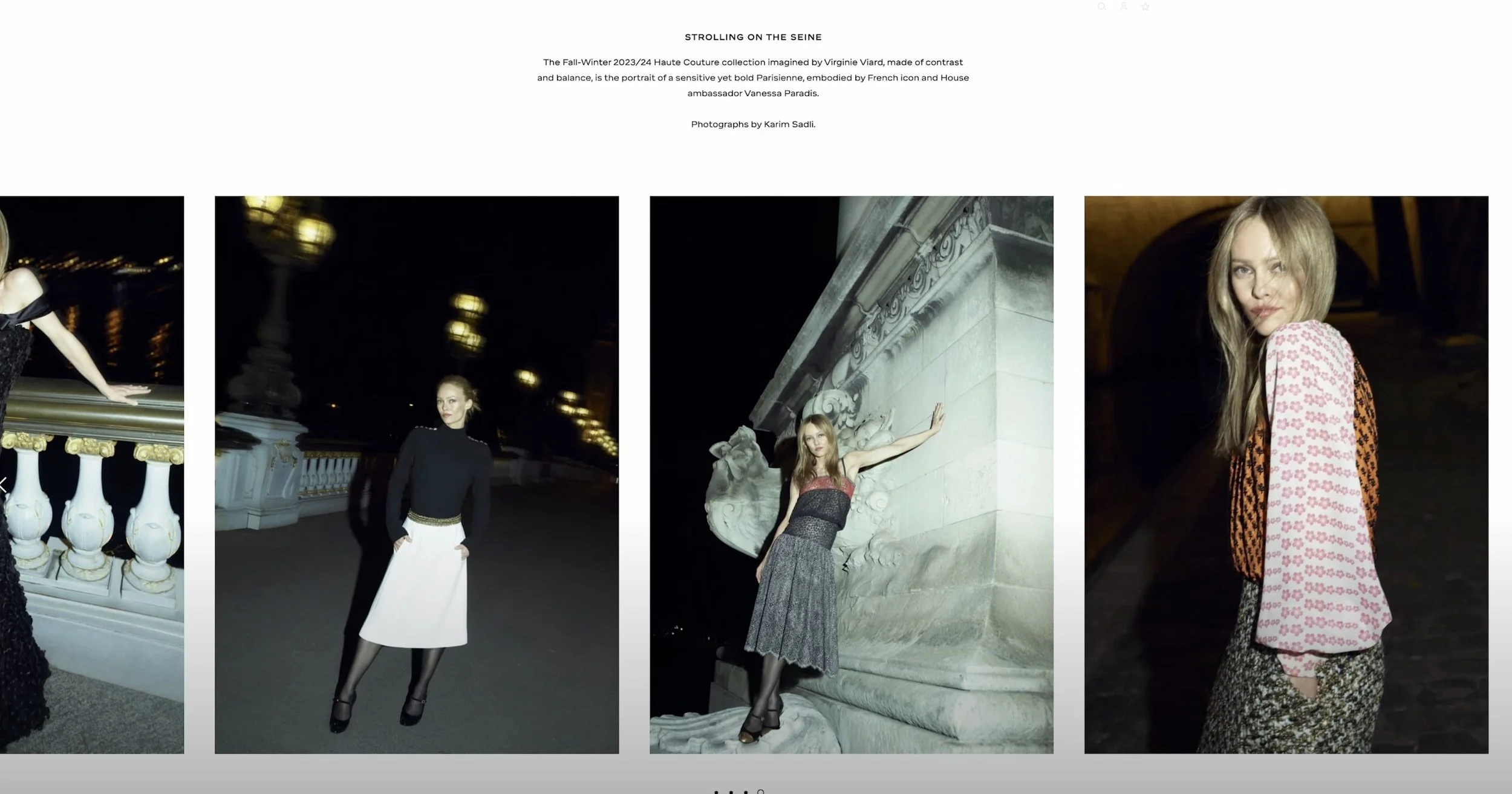 Chanel website example
