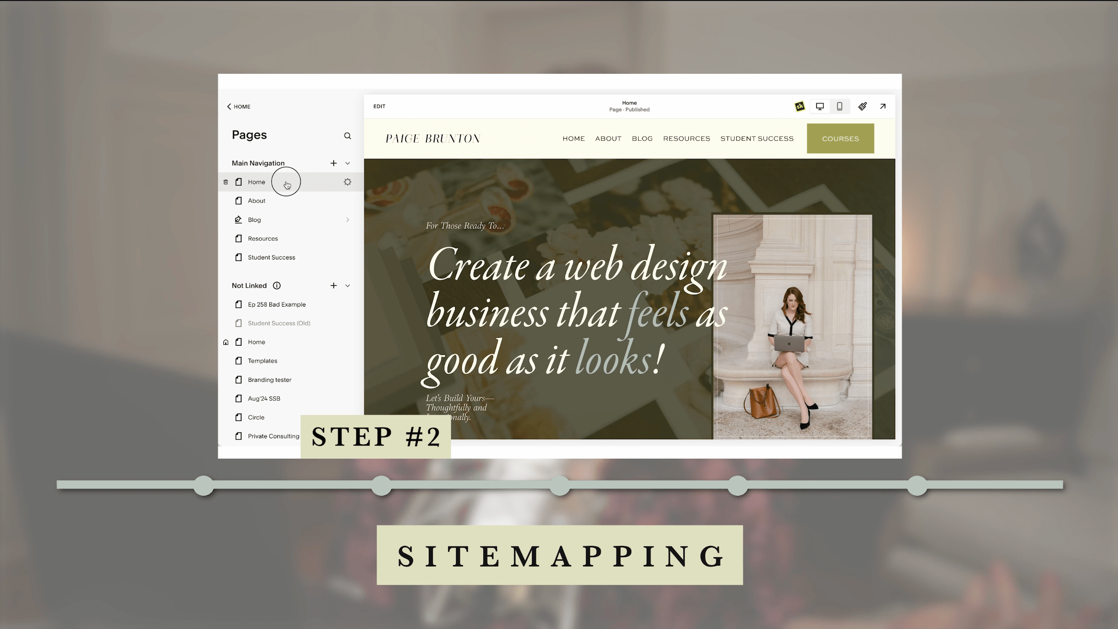 Step 2 of a website redesign is sitemapping
