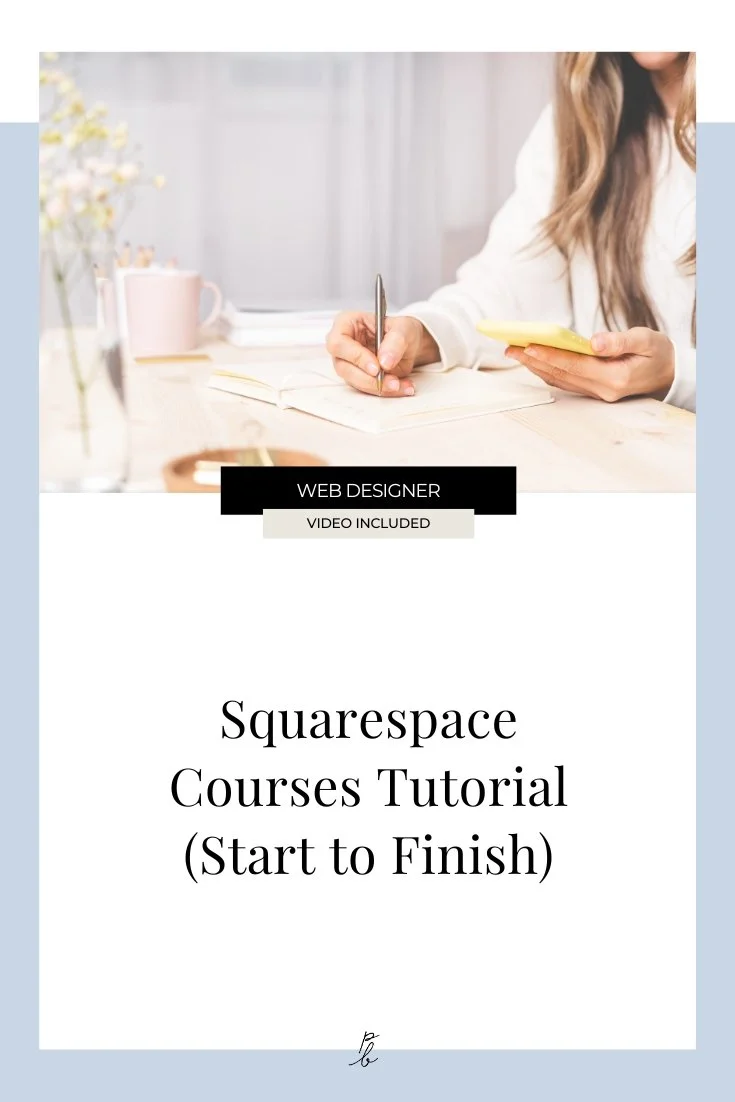 Squarespace courses tutorial