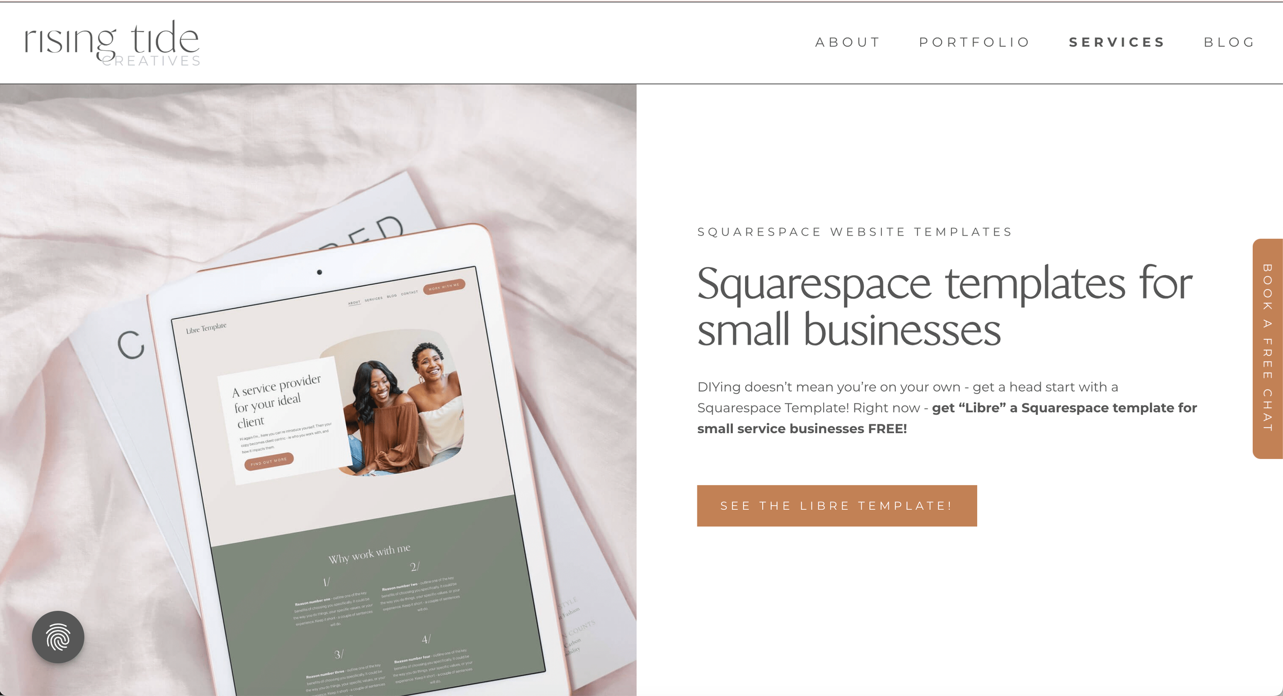 helen's squarespace website template