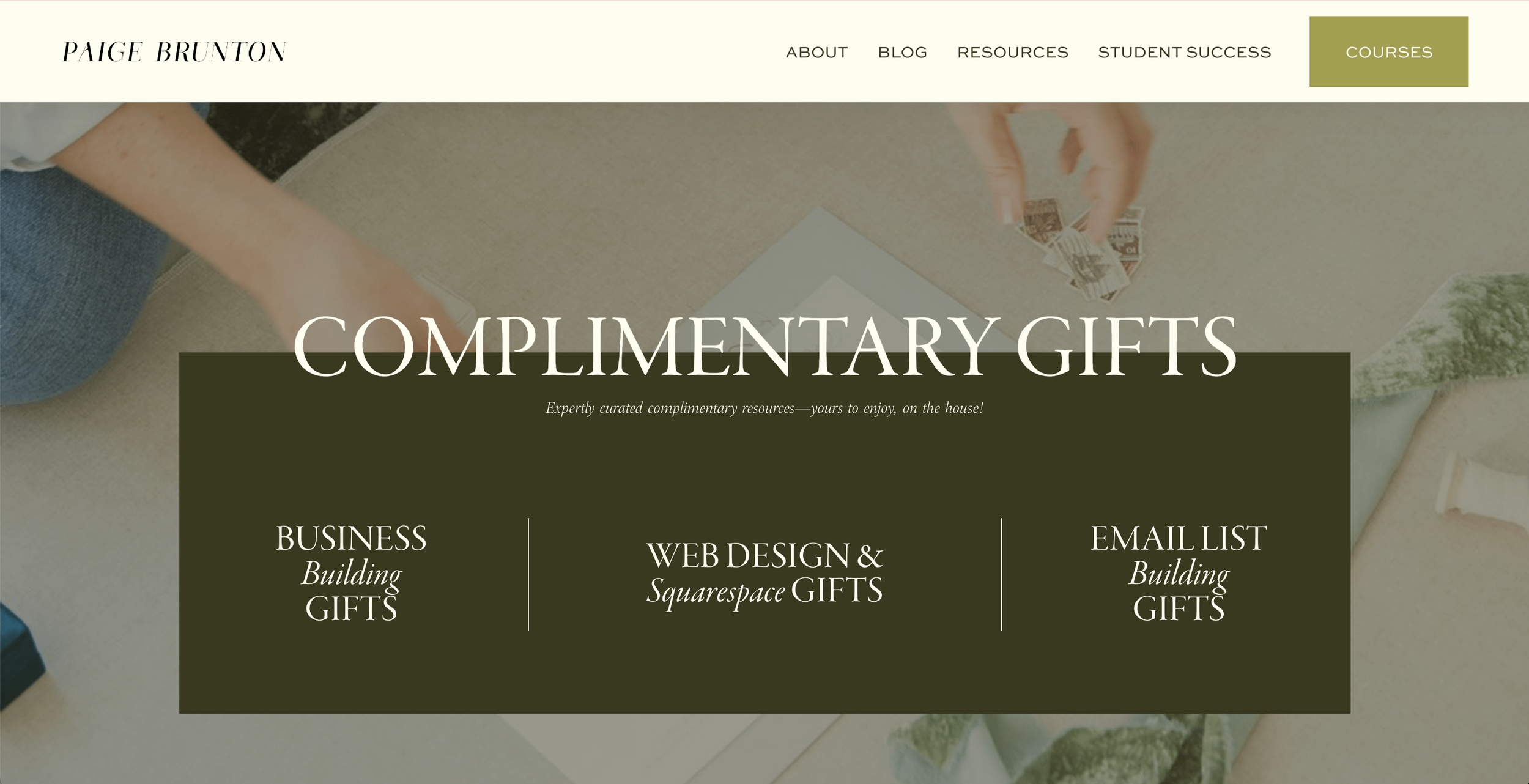 Final version of header for freebie page