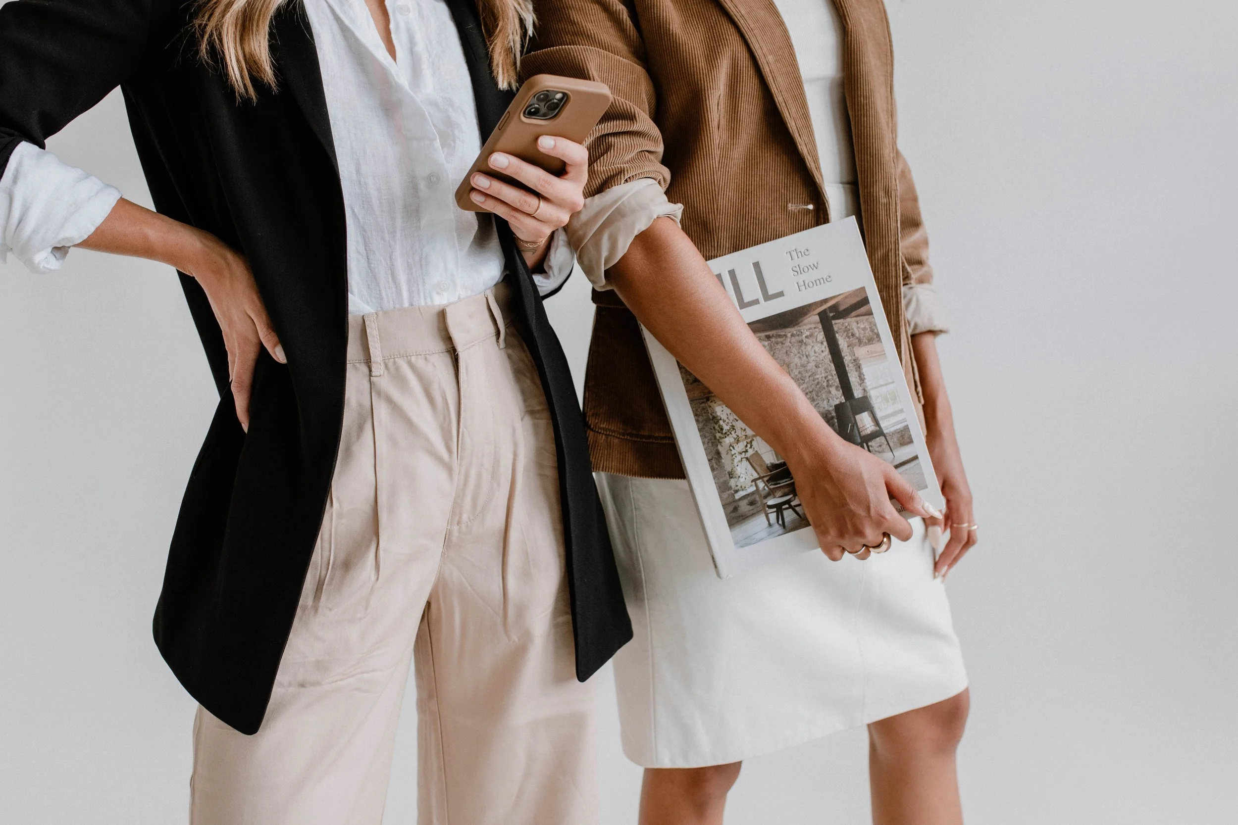two business women in sutis