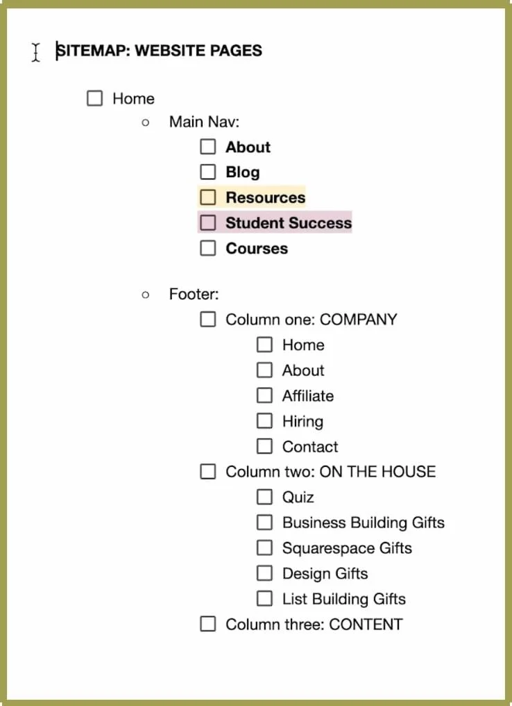 Sitemap Example