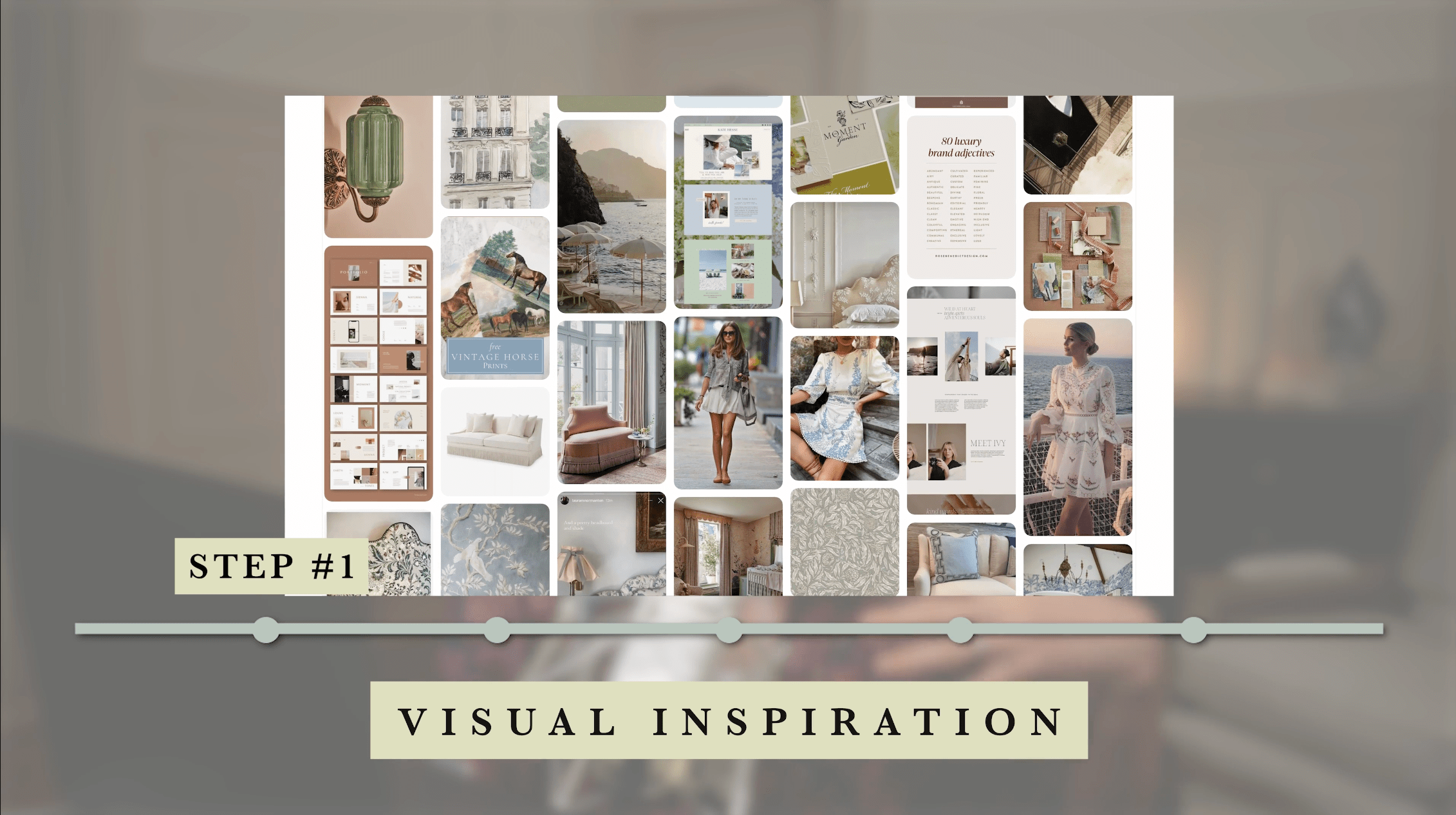 Step 1 in a website redesign is visual inspiration aka moodboarding