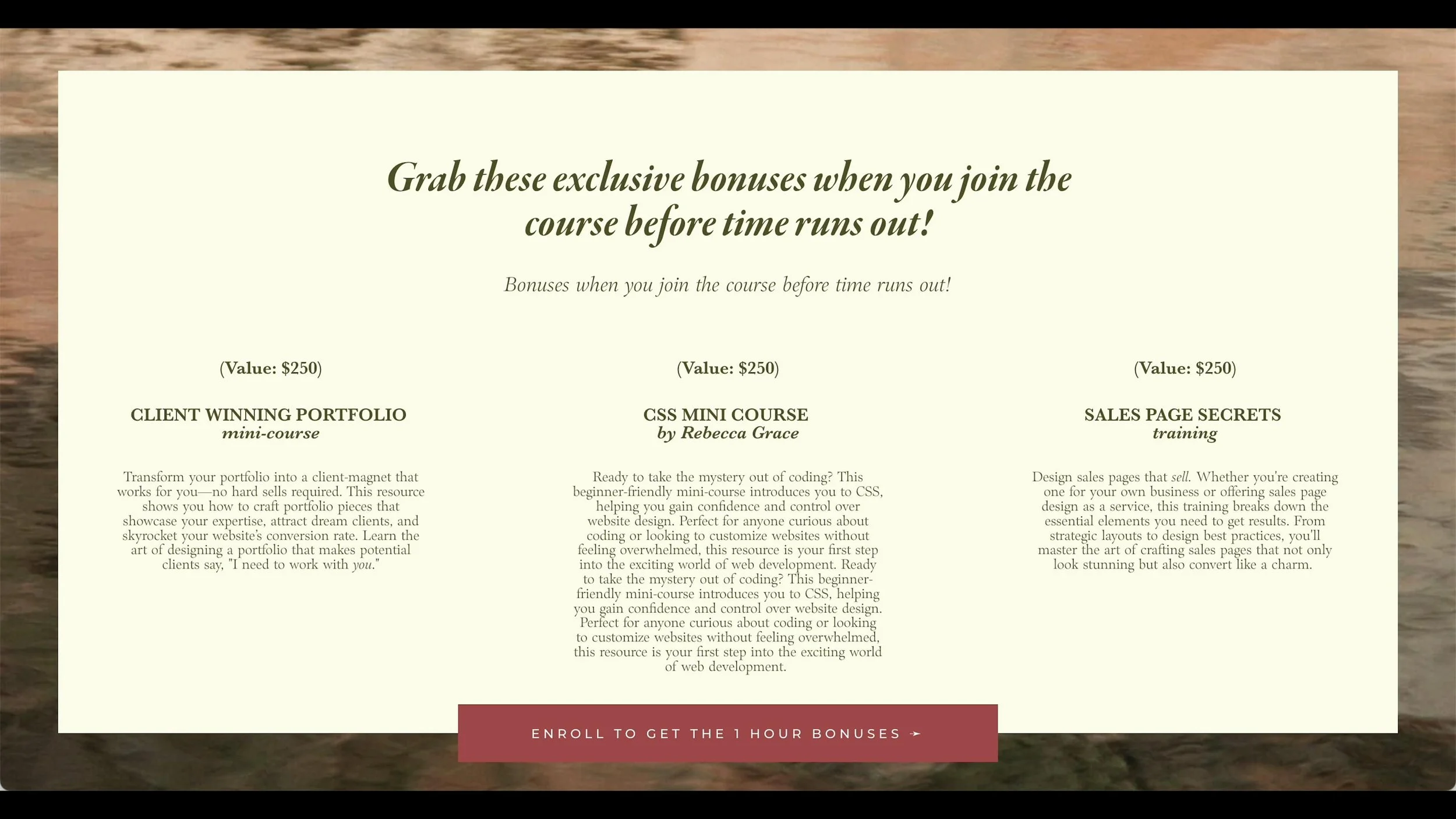 Example of well spaced text  on website page