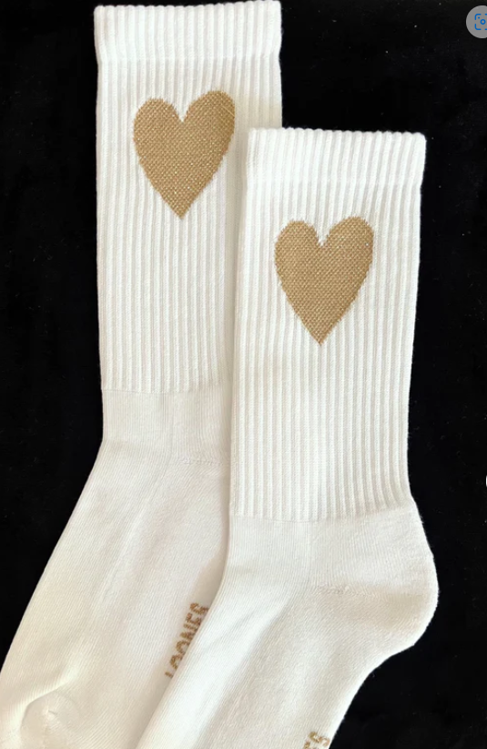 Tennis-Socken Loones Herz weiß.png