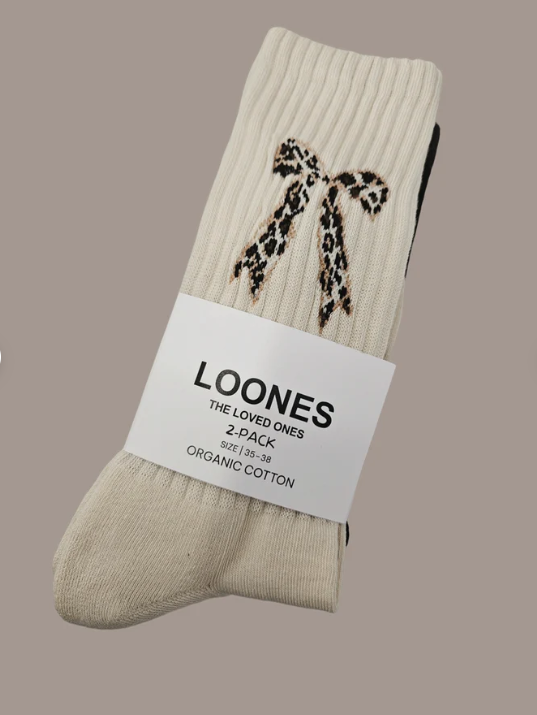 Loones Socken Loop Kniestrümpfe mit Schleife.png