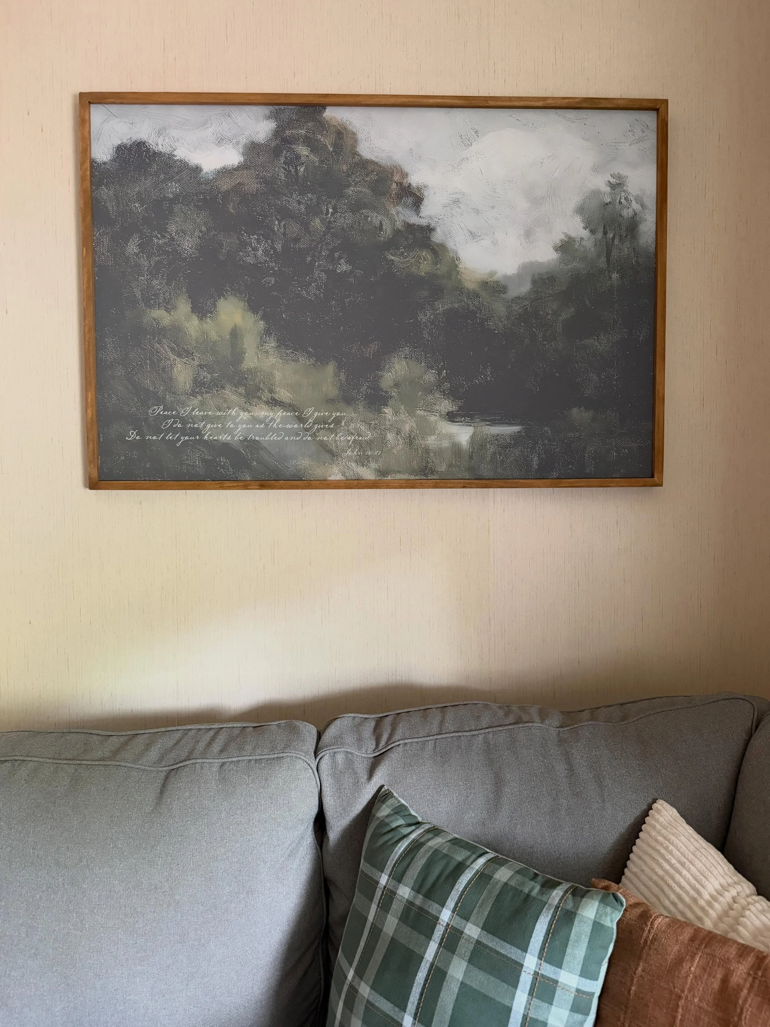 &ldquo;Peace I leave with you; my peace I give you. I do not give to you as the world gives. Do not let your hearts be troubled and do not be afraid.&rdquo;
&mdash; John 14:27

A few weeks before surgery, I wanted to create a more cozy, peaceful spac