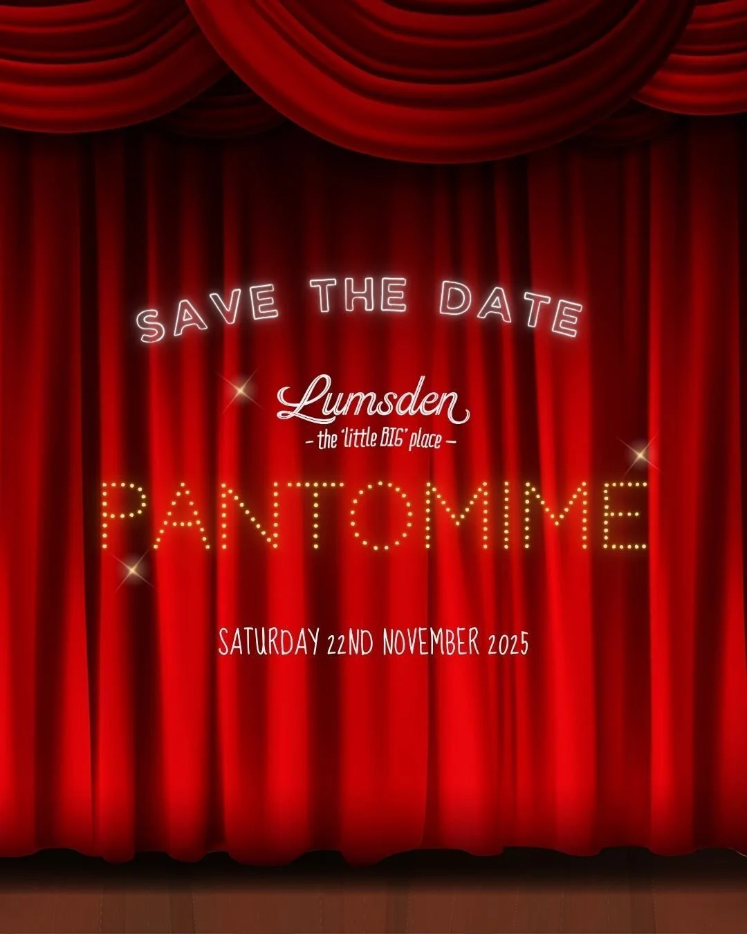 🎭✨ 𝗦𝗔𝗩𝗘 𝗧𝗛𝗘 𝗗𝗔𝗧𝗘 ✨🎭
𝙎𝙖𝙩𝙪𝙧𝙙𝙖𝙮, 𝟮𝟮𝙣𝙙 𝙉𝙤𝙫𝙚𝙢𝙗𝙚𝙧 𝟮𝟬𝟮𝟱
𝗔𝗻𝗻𝗮 𝗦𝘁𝘂𝗰𝗸 𝗣𝗲𝗿𝗳𝗼𝗿𝗺𝗶𝗻𝗴 𝗔𝗿𝘁𝘀 𝗖𝗲𝗻𝘁𝗿𝗲 &ndash; 𝗛𝗲𝗿𝗲𝘄𝗼𝗿𝘁𝗵 𝗦𝗰𝗵𝗼𝗼𝗹

The countdown is on! Our much-loved Lumsden Kindergarten Pan