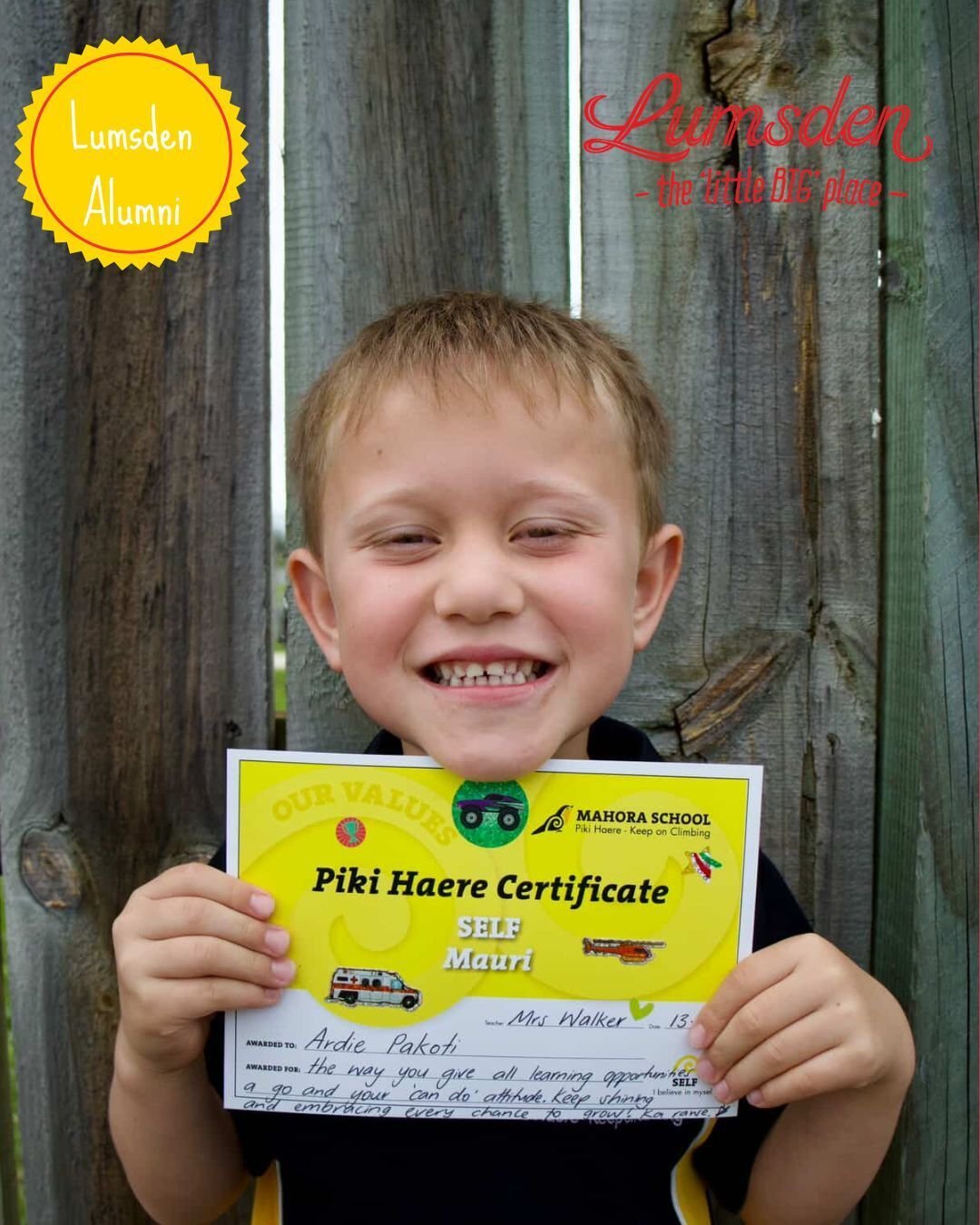 🌟 𝗣𝗮𝘀𝘁 𝗣𝘂𝗽𝗶𝗹 𝗦𝗽𝗼𝘁𝗹𝗶𝗴𝗵𝘁 &ndash; 𝗖𝗲𝗹𝗲𝗯𝗿𝗮𝘁𝗶𝗻𝗴 𝗔𝗿𝗱𝗶𝗲 🌟

Two weeks at school&hellip; and already receiving a certificate.

Ardie was awarded for:
✨ Giving all learning opportunities a go
✨ His incredible &ldquo;can do&r