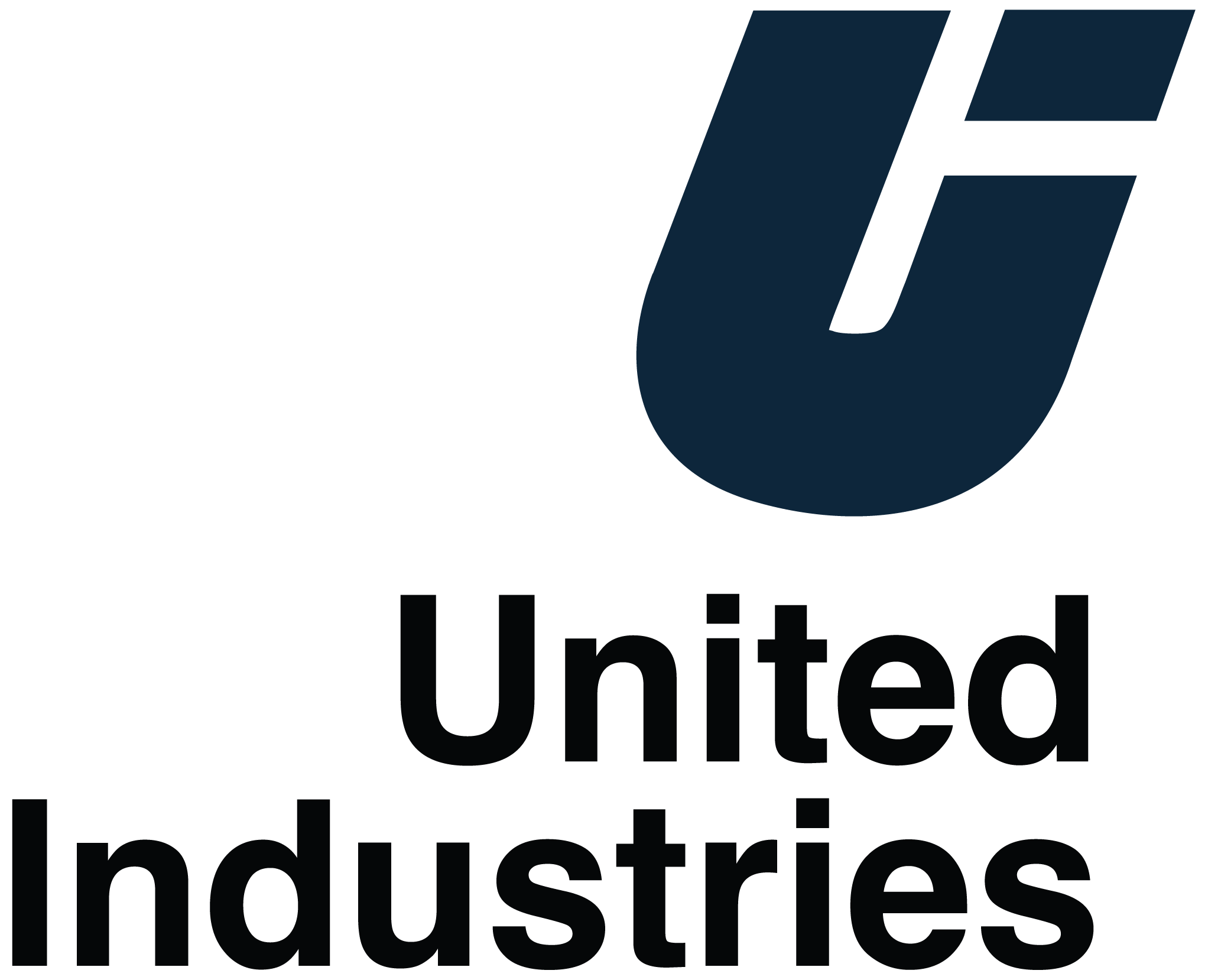 United Industries logo design featuring modernized “UI” monogram mark