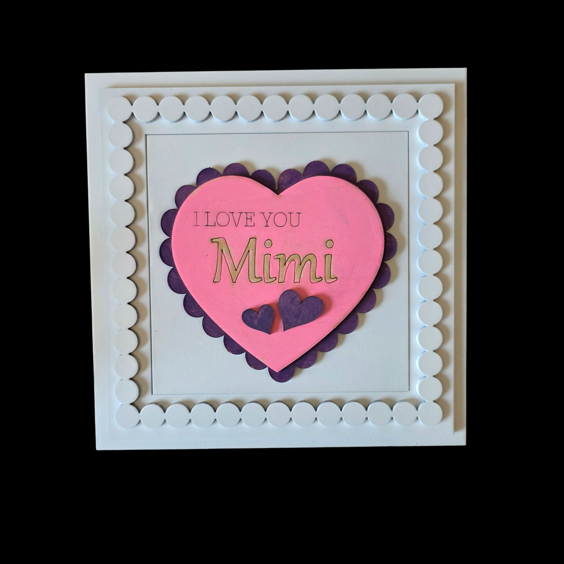 Mother's Day Heart Kid's Frame Insert
