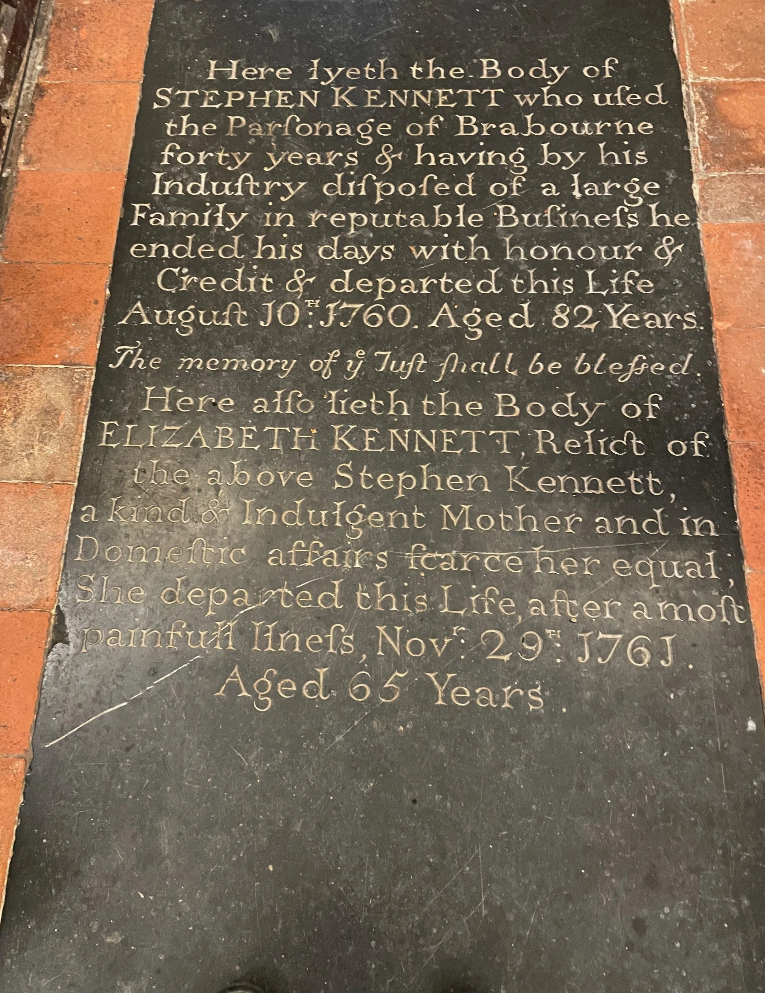 The Ledger Stone Stephen & Elizabeth Kennett