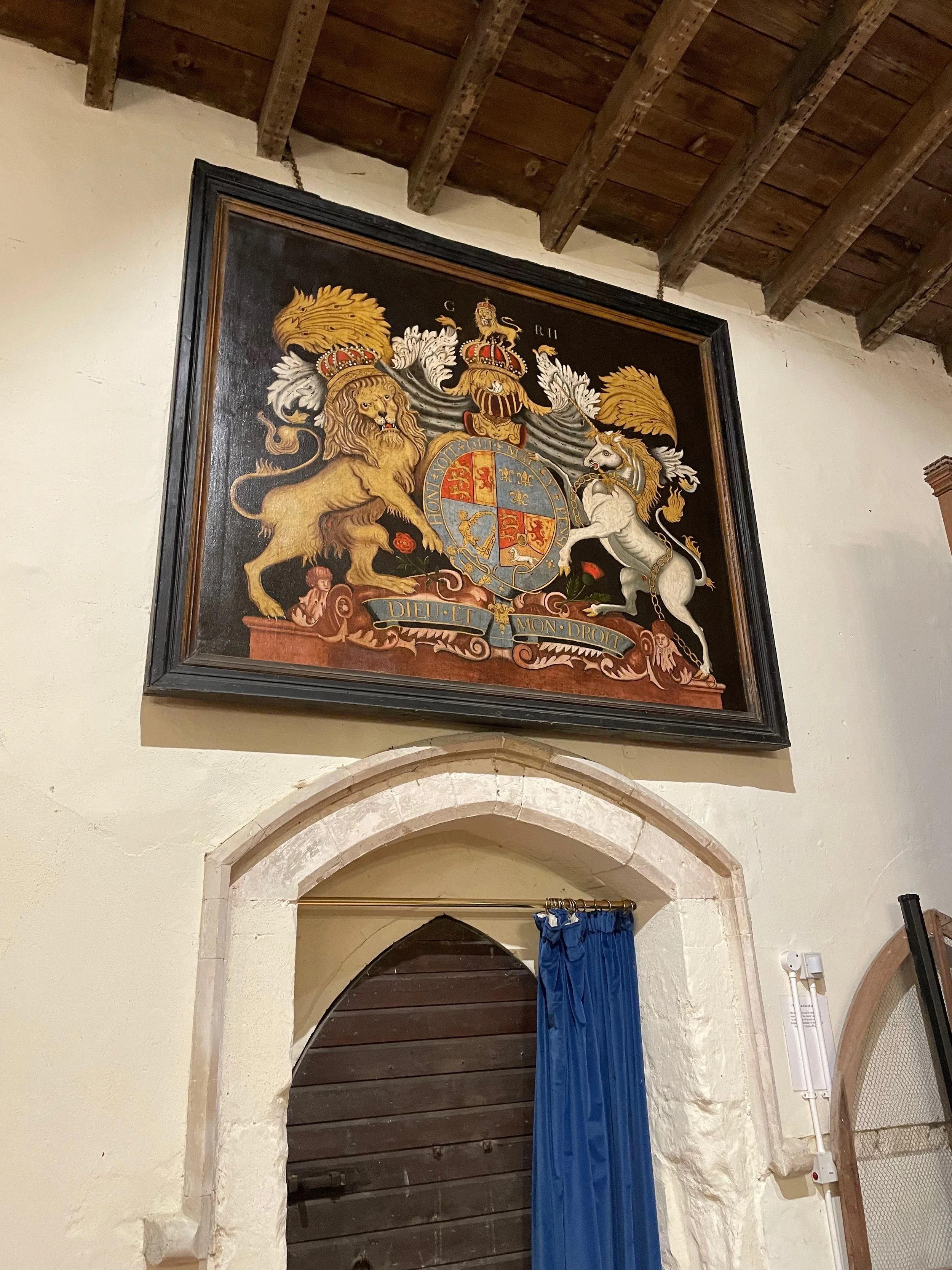 Oil painted Coat of Arms