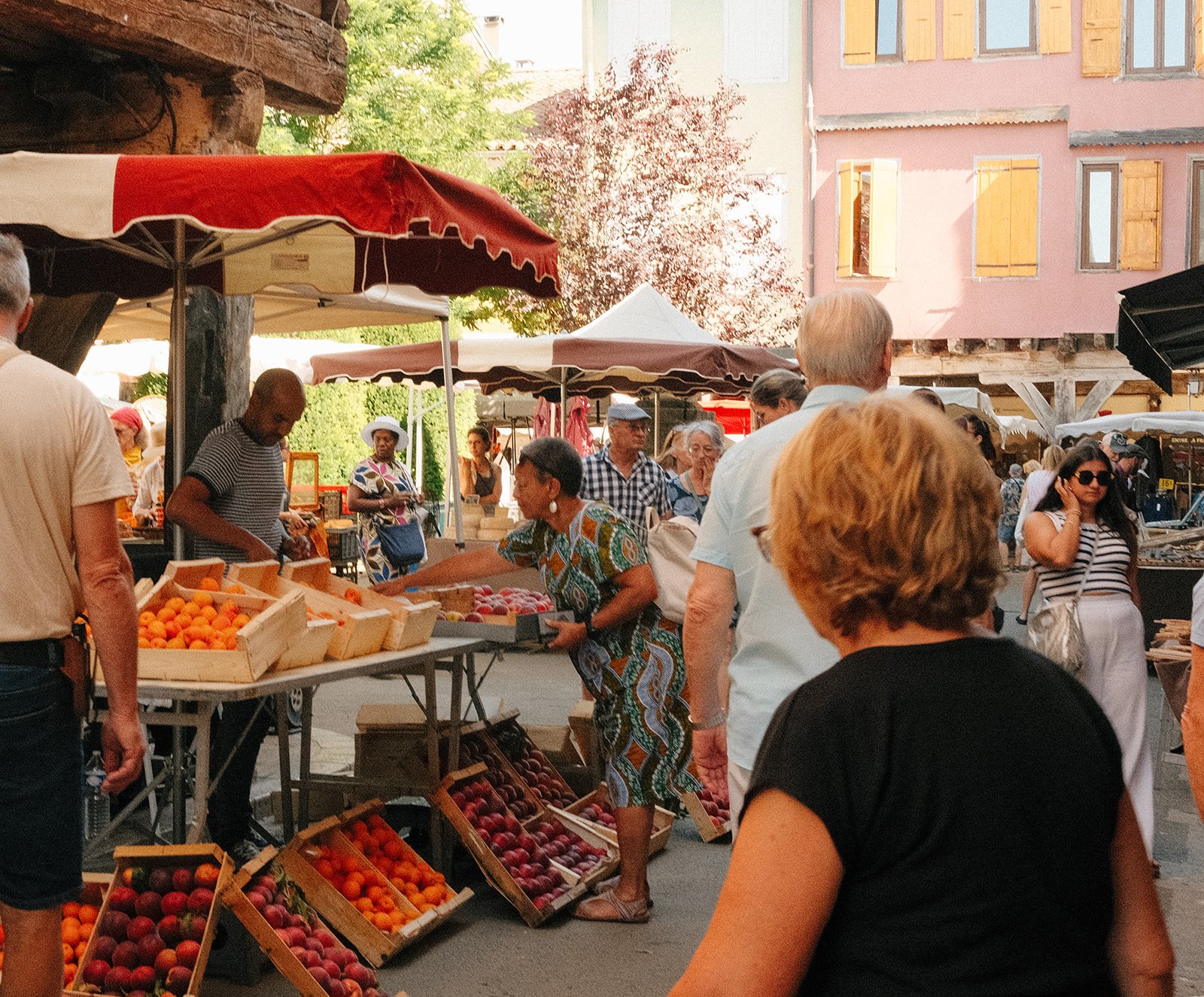 The market at Mirepoix.
