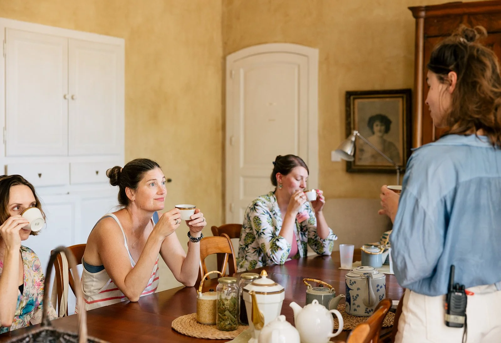 Tea time at a château.