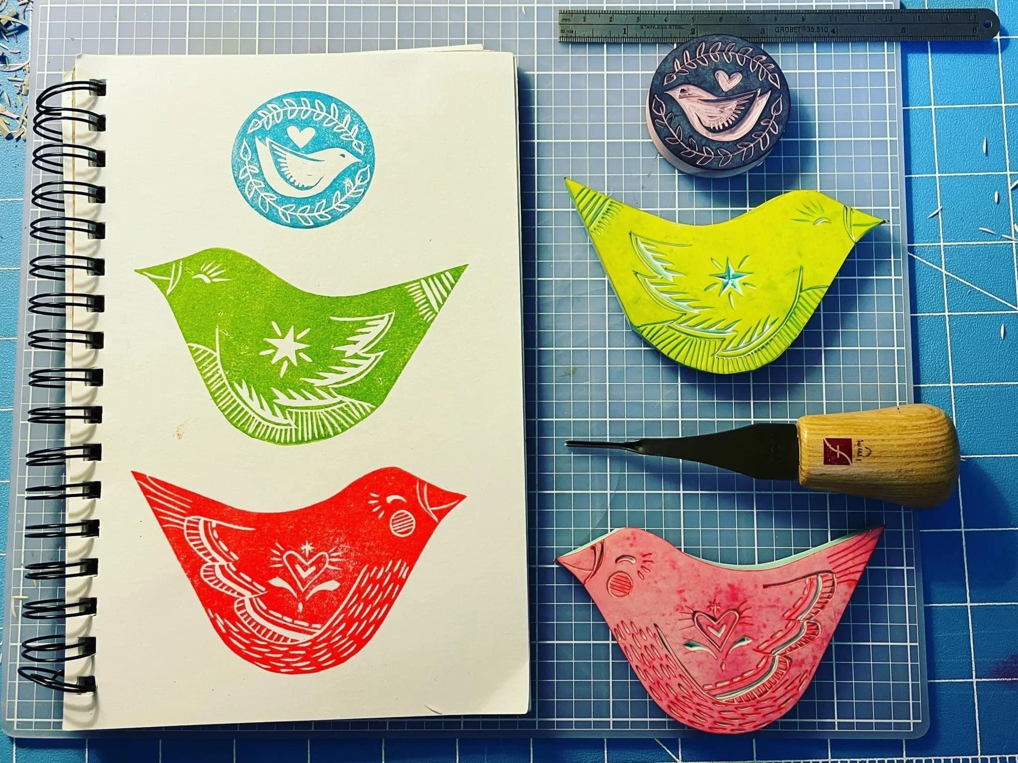 Block Printing: Greeting Cards