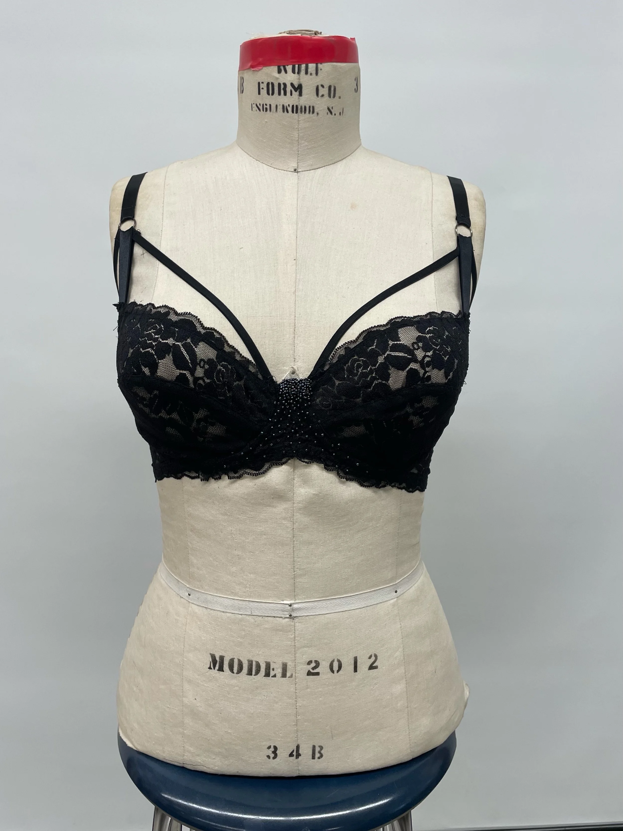 Original Creative Bra With Hand Beading