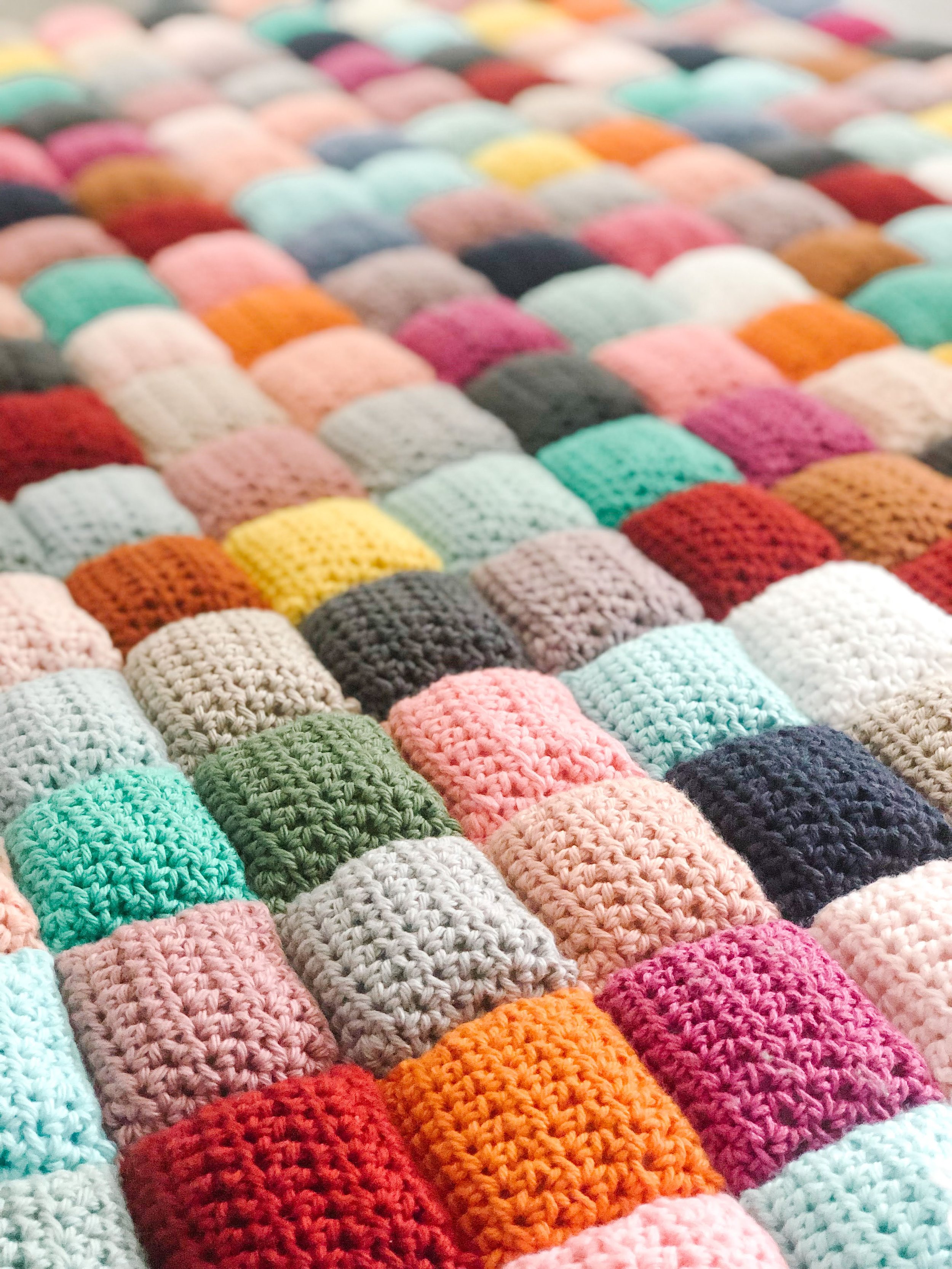 diamant Door plaats Crochet Puff Quilt - Free Pattern — Sass & Stitch