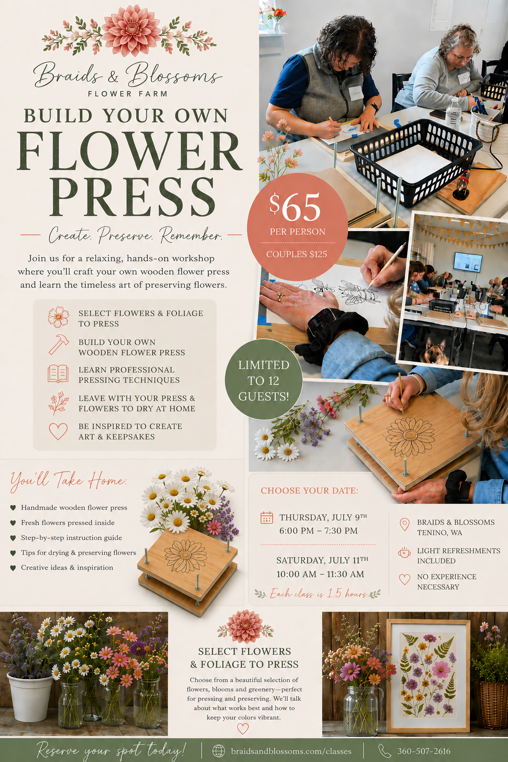 Making Flower Presses