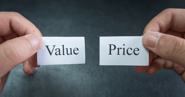 comparing value to price