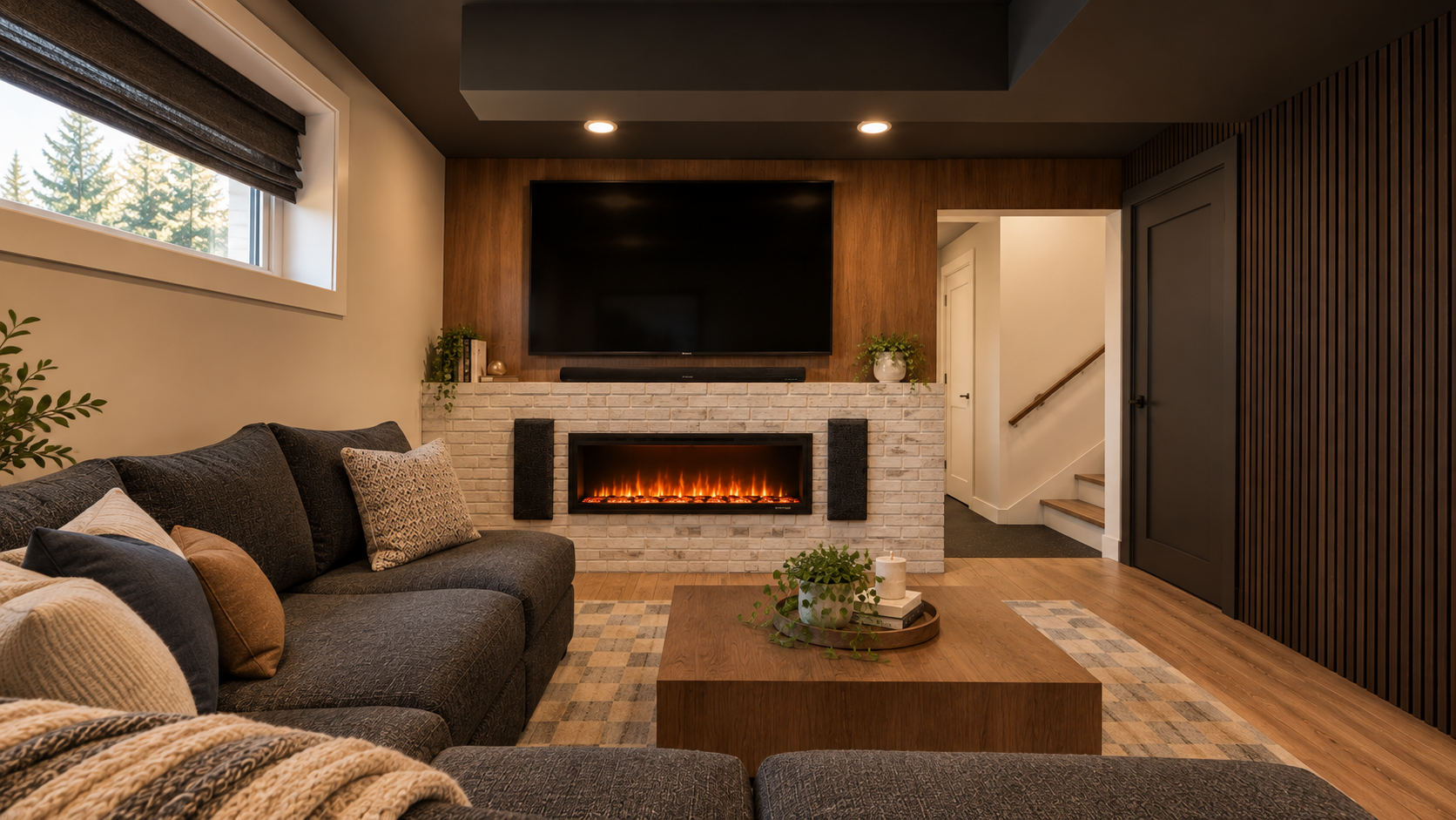 Cozy Charcoal Basement Entertainment Room.png