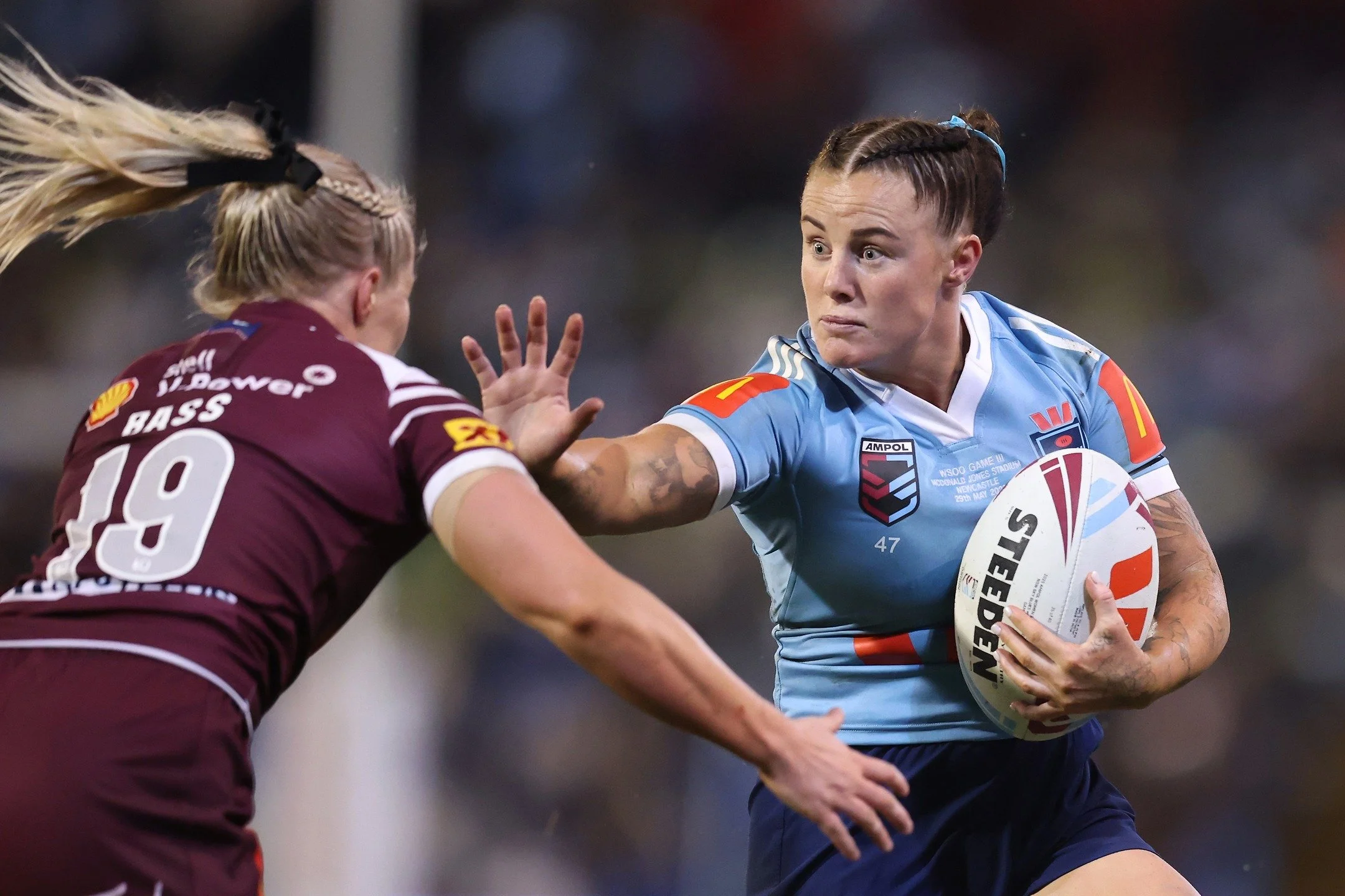 Queensland win the final game of the 2025 Women's State of Origin Series denying NSW a clean sweep. Shot on Assignment for @gettyimages #nrl #sportsphotography #Newcastle #queensland #soo #stateoforigin #blues #maroons