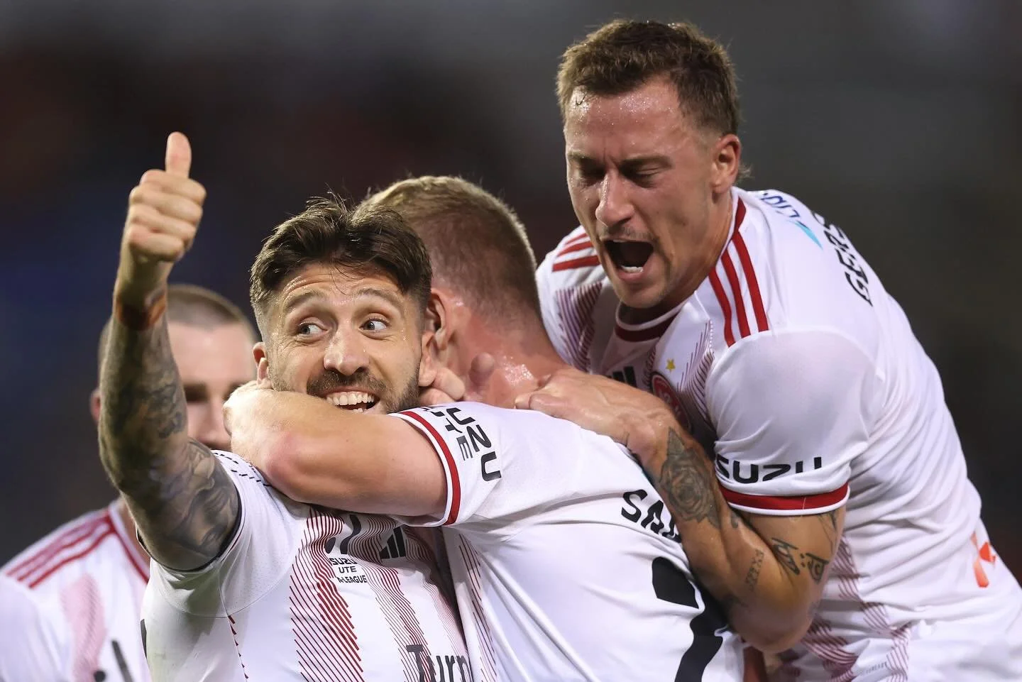Wanderers on the charge! Western Sydney Wanders made it 11 undefeated games in a row booking their spot in the finals following a 1-0 win over the Jets. Shot on assignment for @gettyimages #aleage #football #soccer #sportsphotographer #sportsphotogra