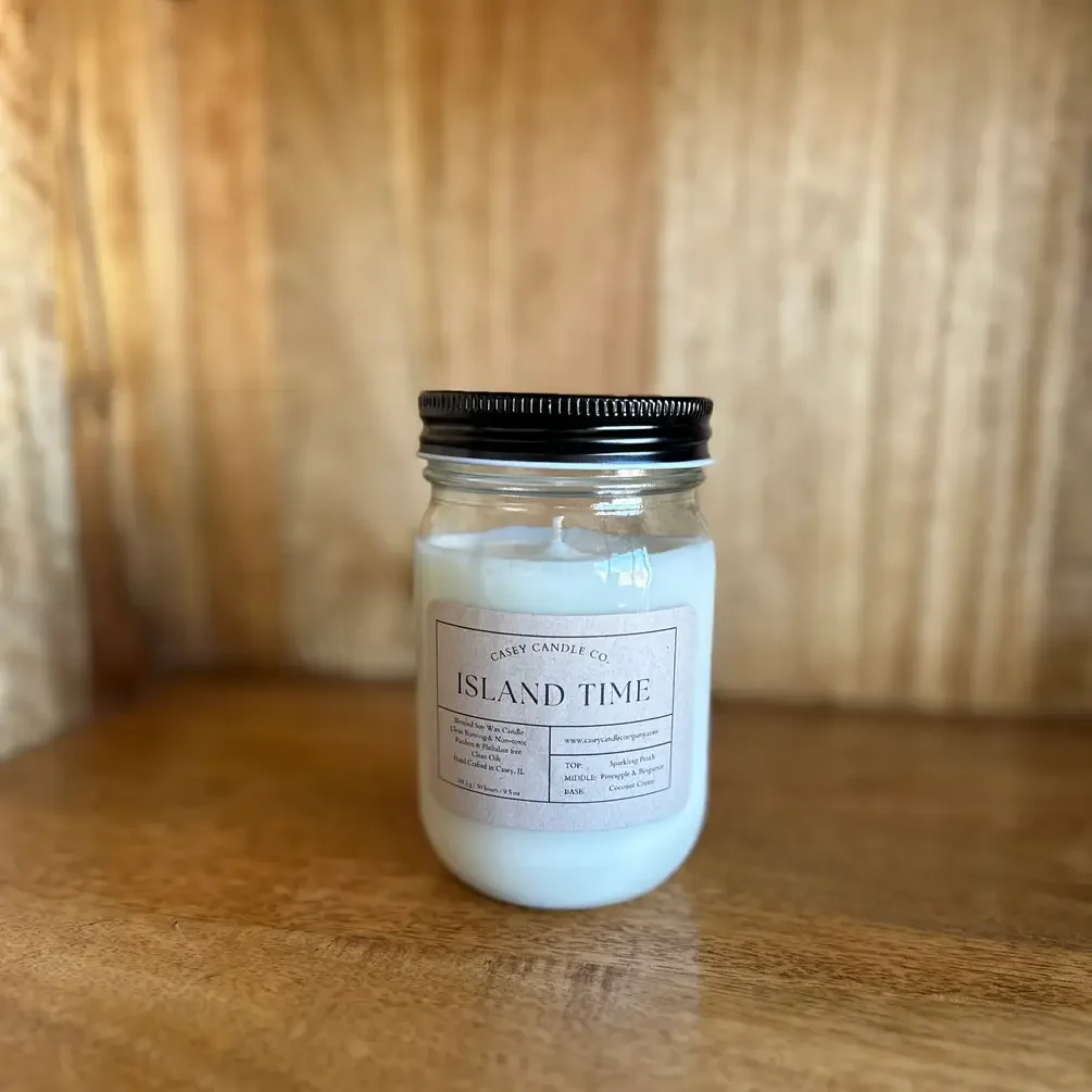 Single Cotton Candle- 100% Soy Wax