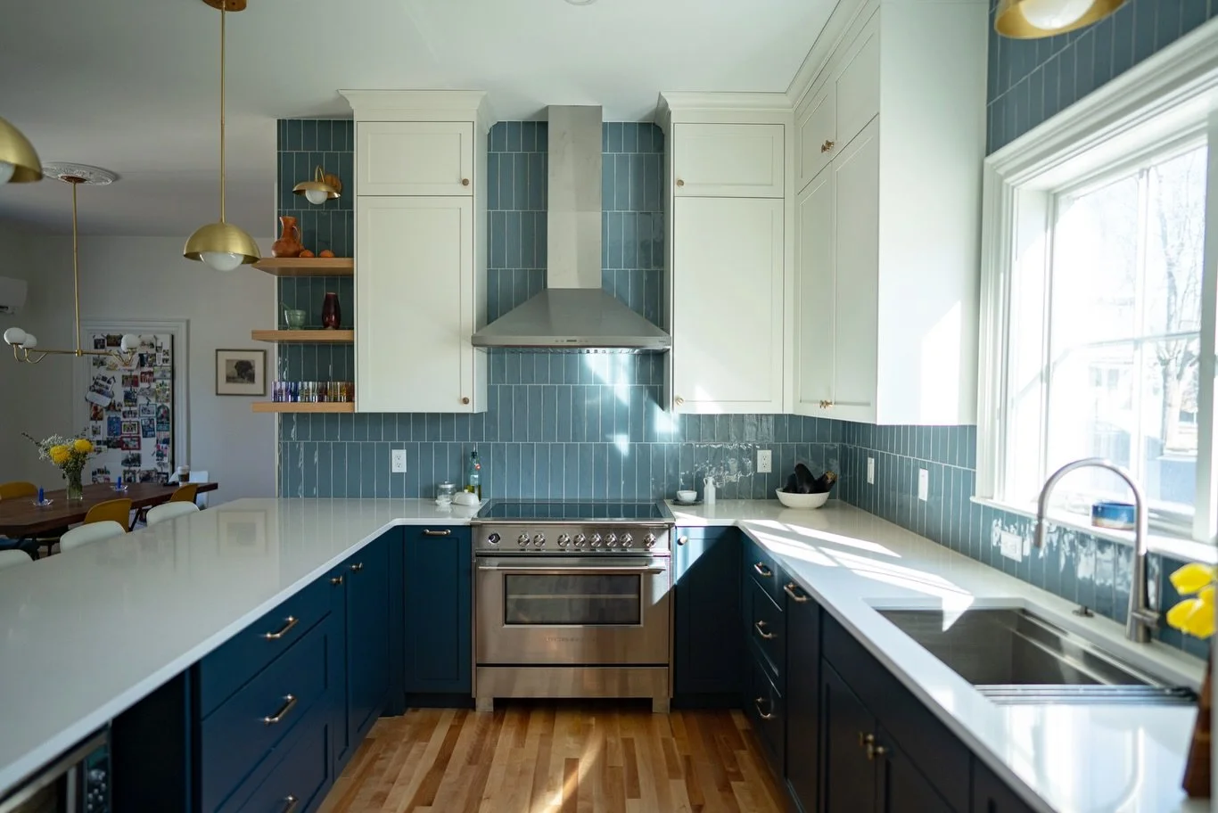 The discovery of an additional 15+ inches of ceiling height in this Portland kitchen allowed us to add some custom details that just feel right in an older home #arcadiakitchenbath