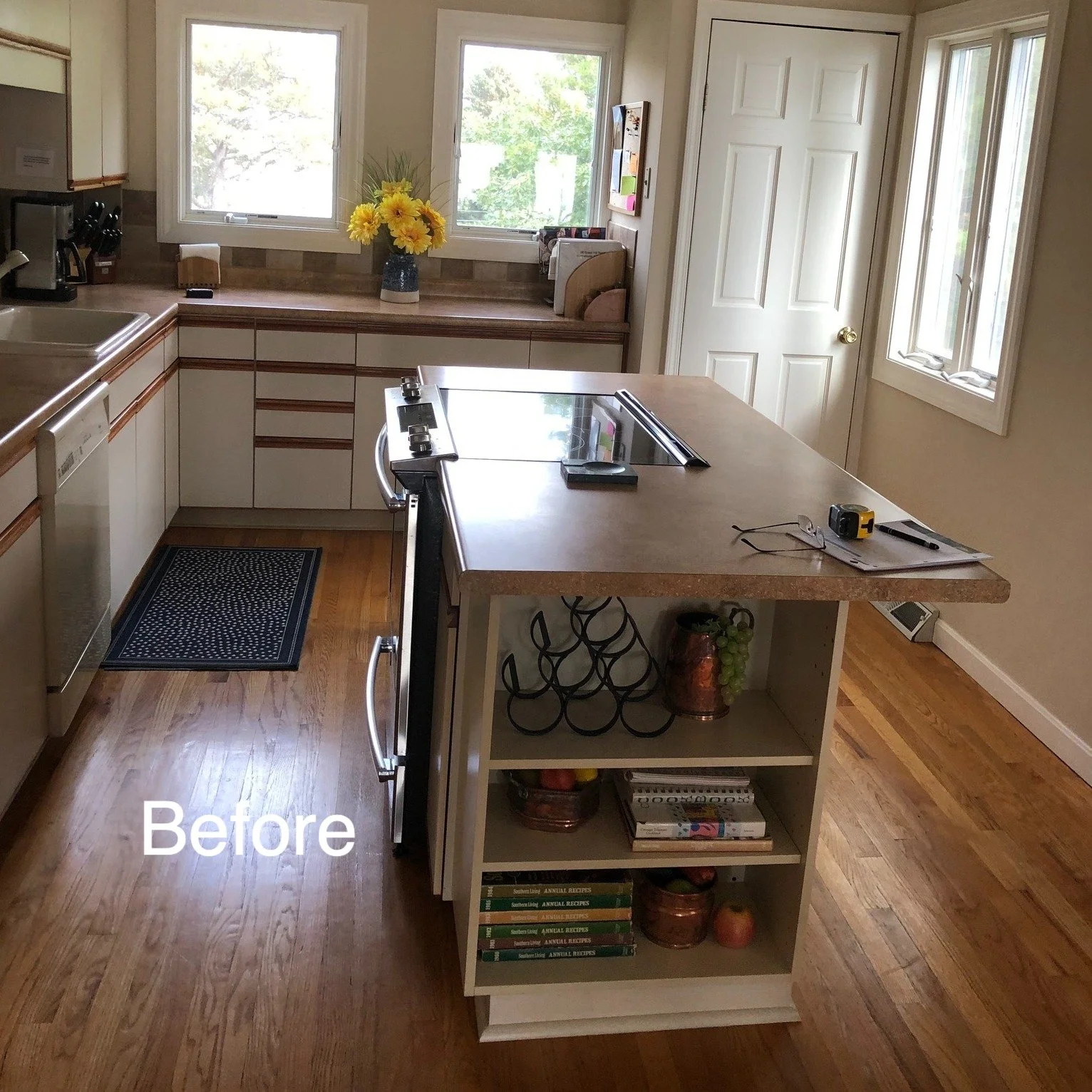 &ldquo;I wish we had done this BEFORE starting&hellip;&rdquo;

Refinish your floors before starting a kitchen or renovation. Some people get excited when they buy a home, and we have seen this over and over. They refinish all the hardwood floors. Bel