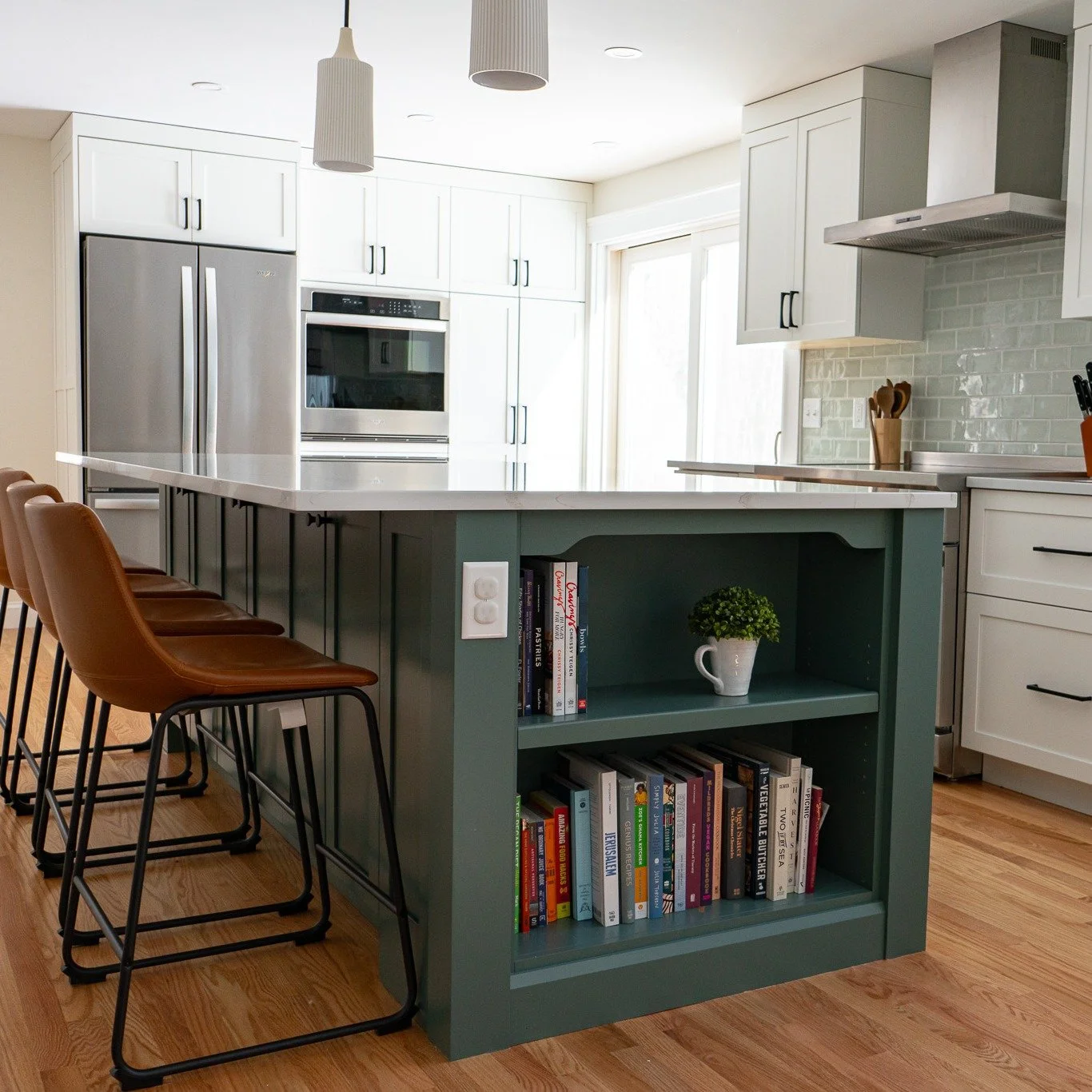 Closed-off and cramped ➡️ to open, functional, and full of life.

This kitchen used to feel dark and disconnected from the rest of the home. By opening up the space, we created a layout that actually works for everyday living&mdash;centered around a 