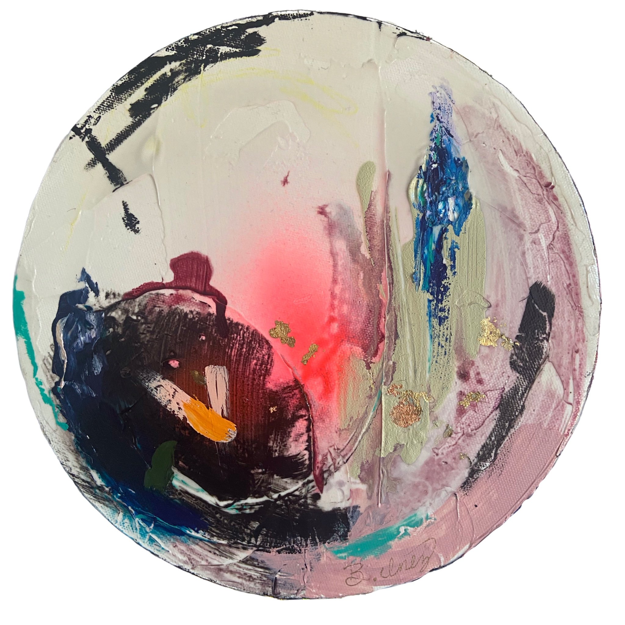 Perennial 13 // 10” mixed media and oil on canvas