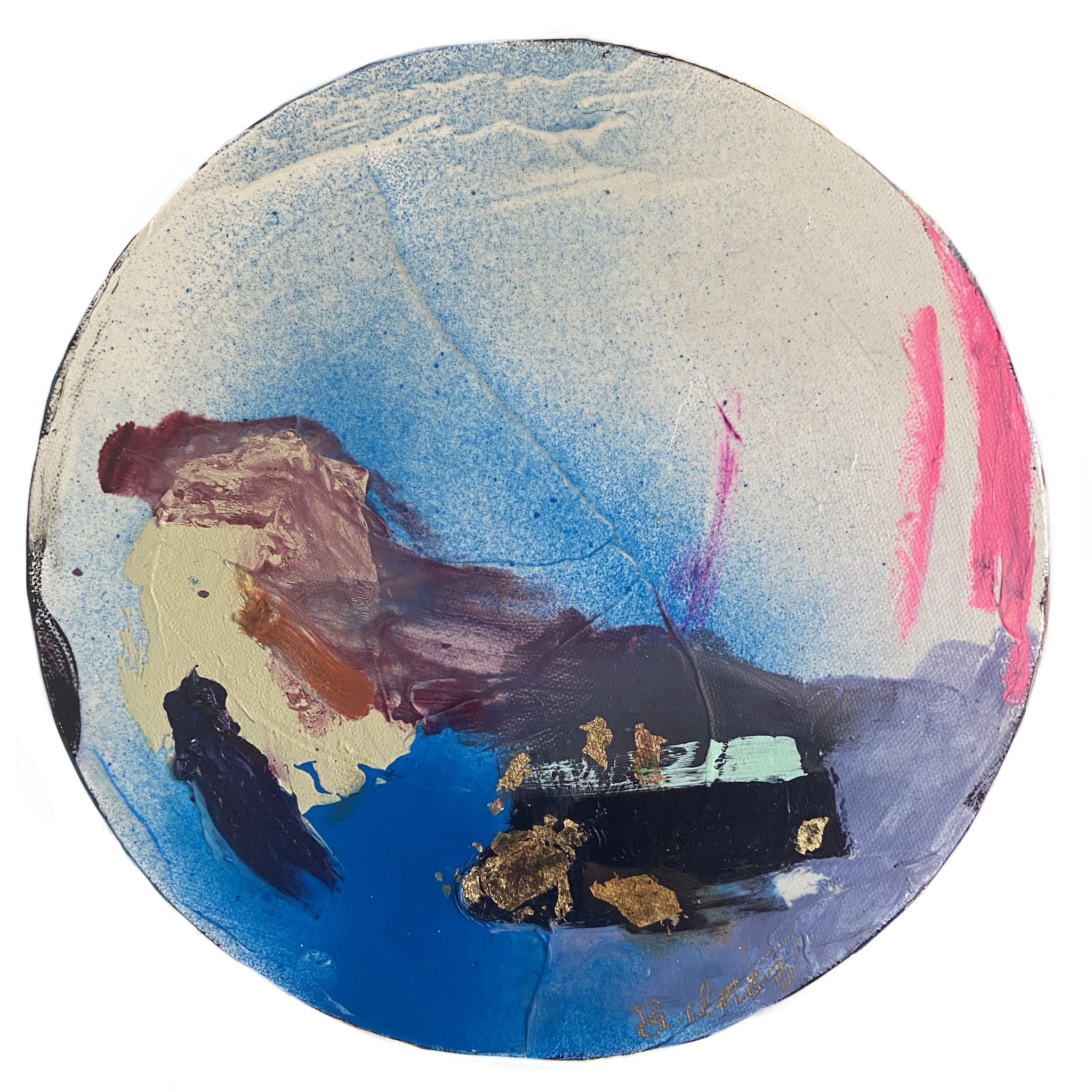 Perennial 10 // 10” mixed media and oil on canvas