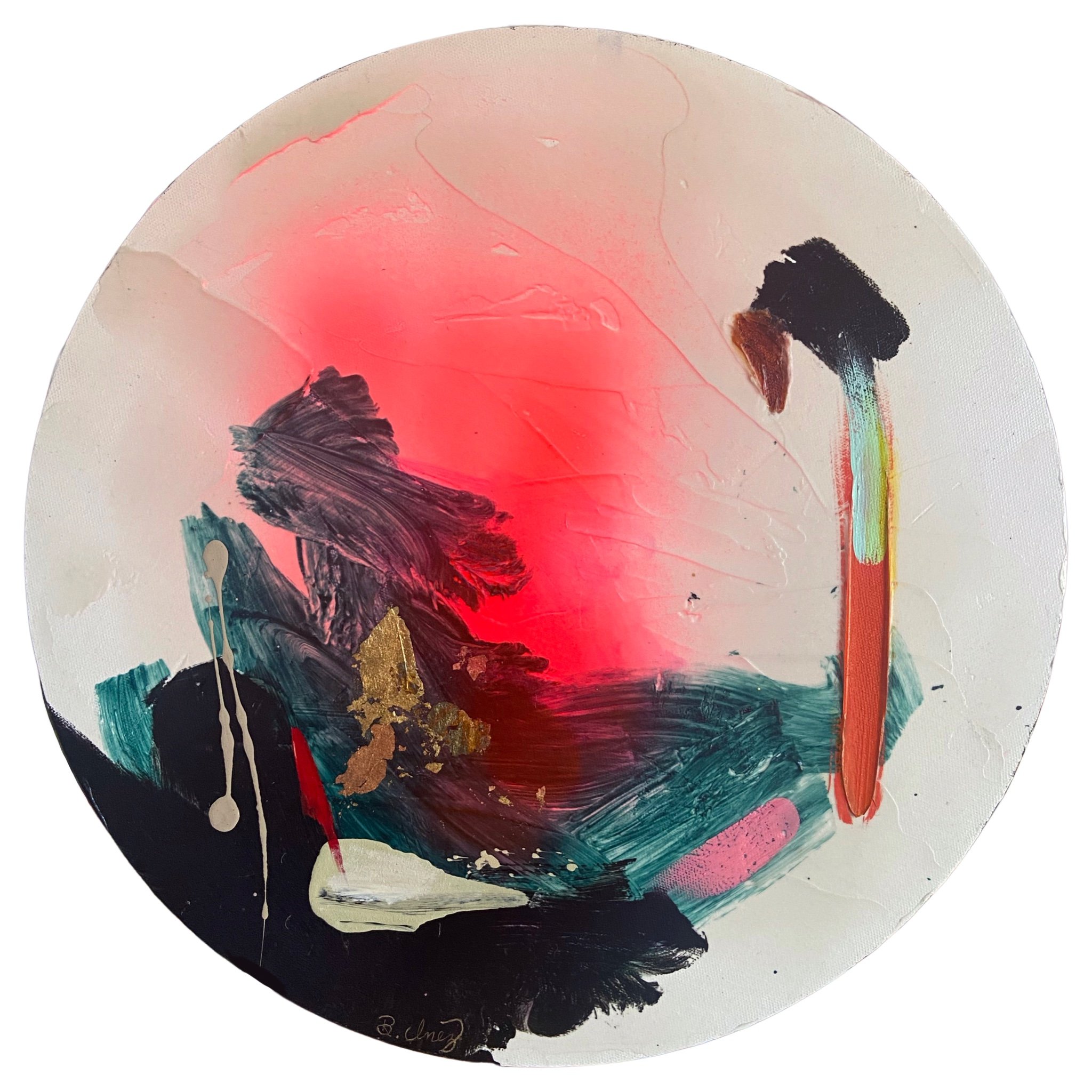 Perennial 25 // 16” oil and mixed media on canvas
