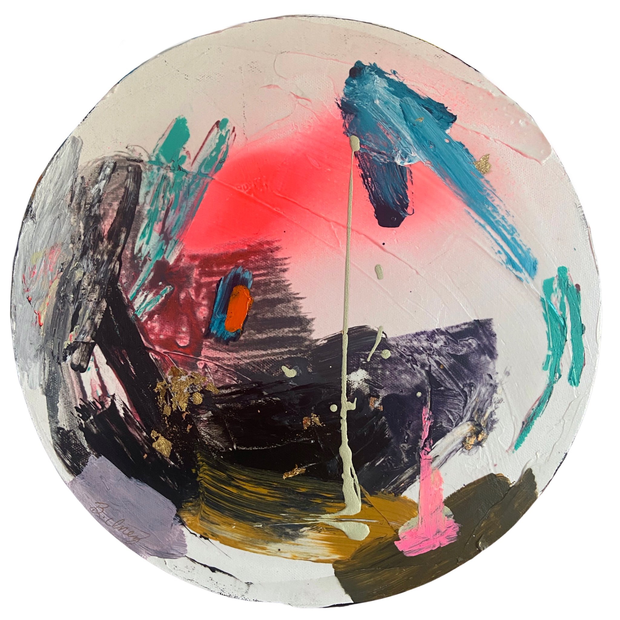 Perennial 18 // 12” mixed media and oil on canvas