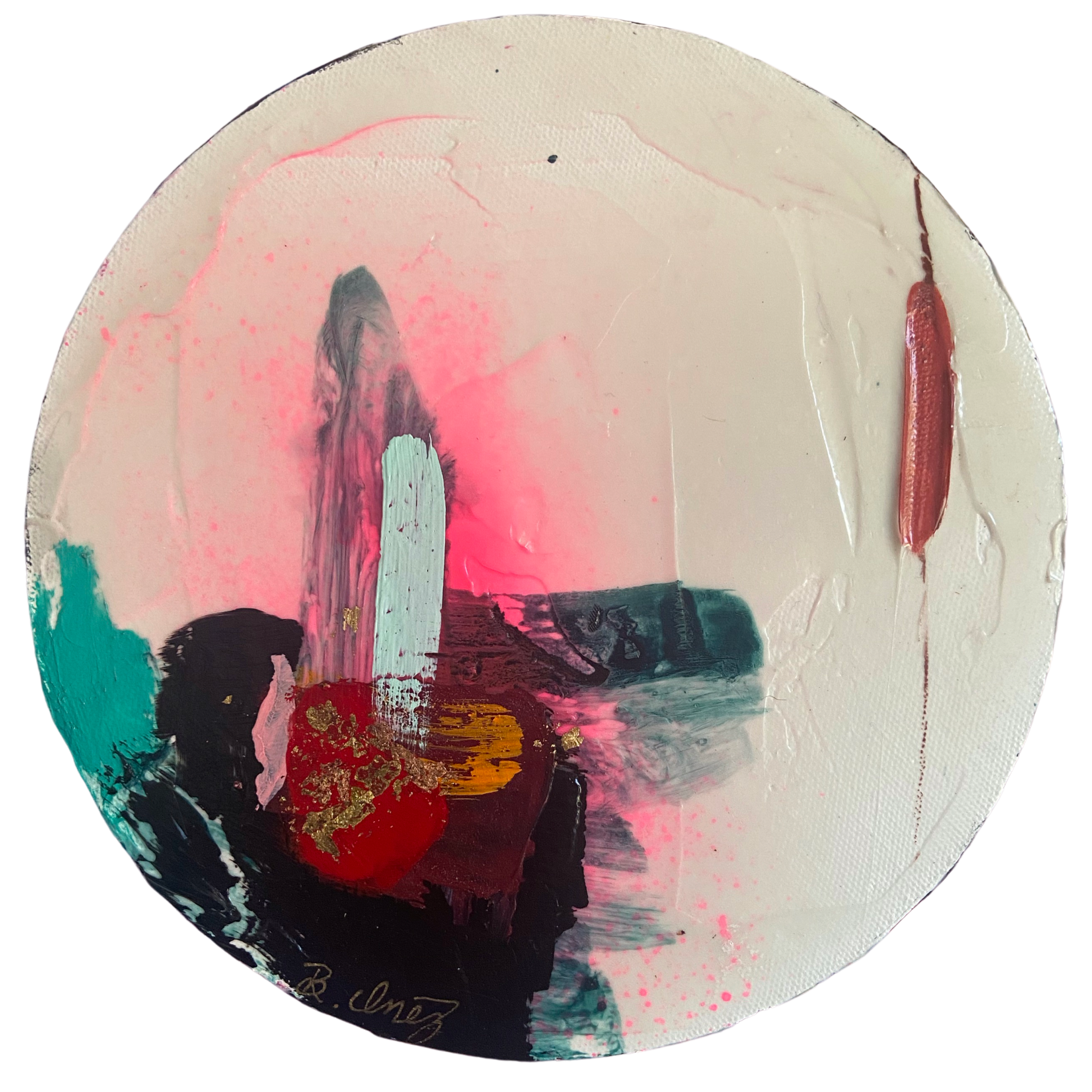 Perennial 3 // 8” mixed media and oil on canvas