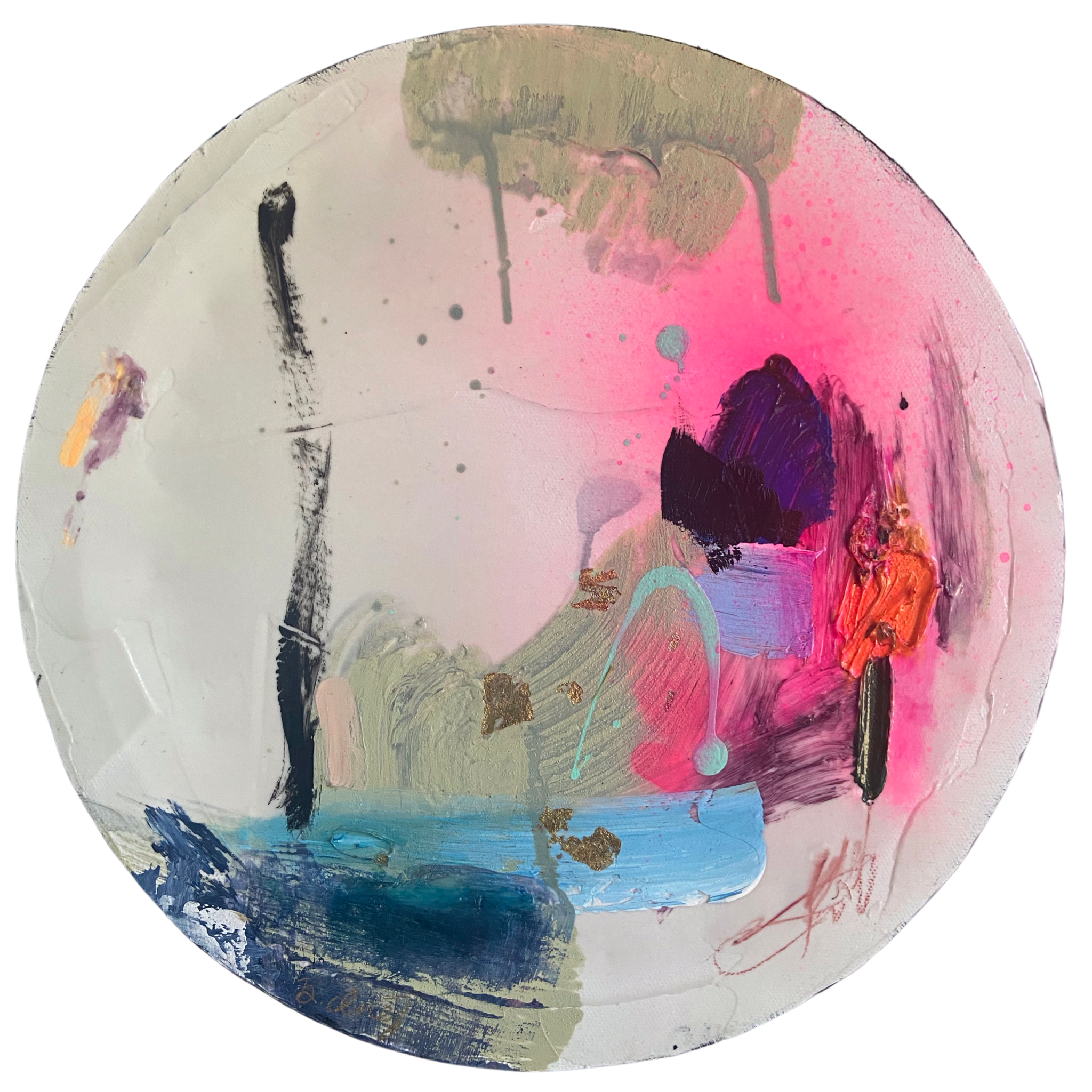 Perennial 14 // 12” mixed media and oil on canvas