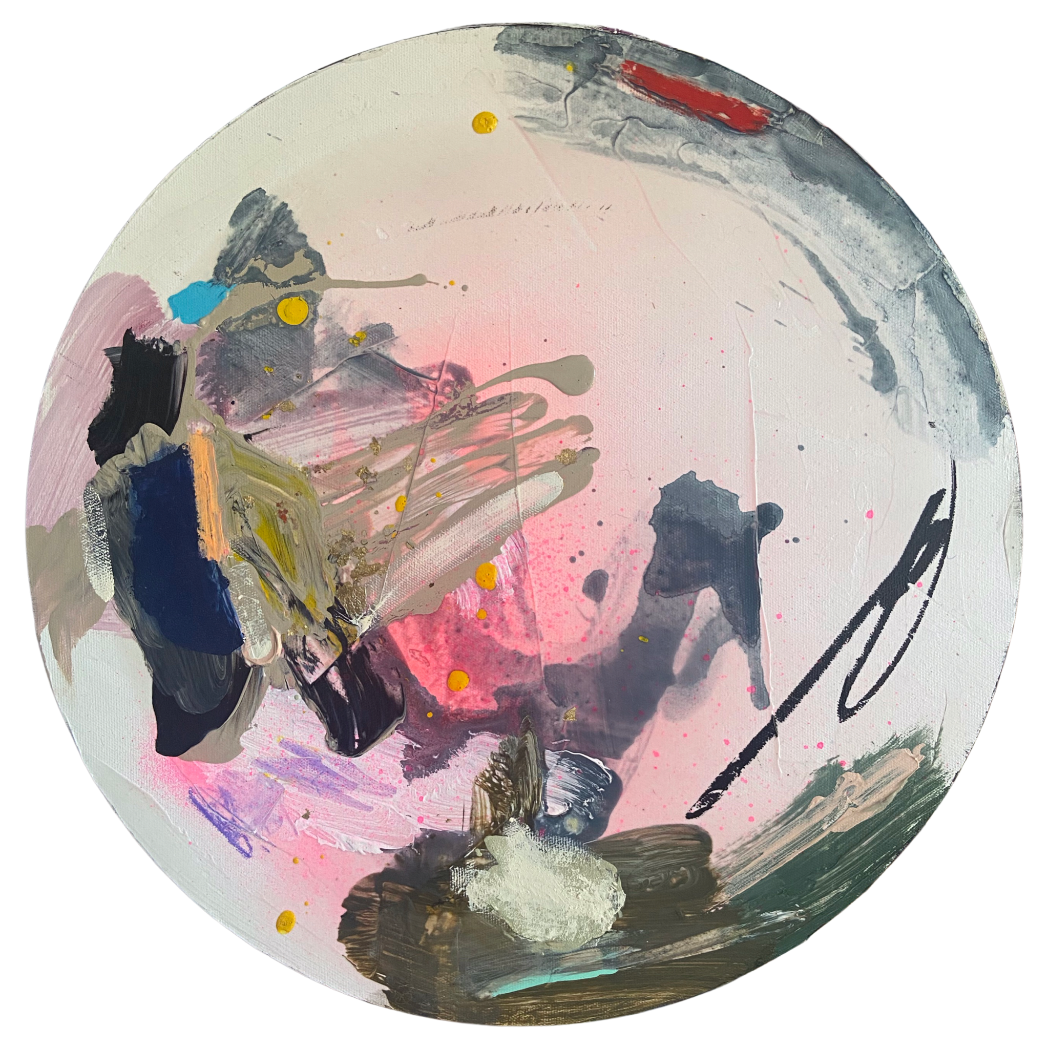 Perennial 22 // 16” oil and mixed media on canvas