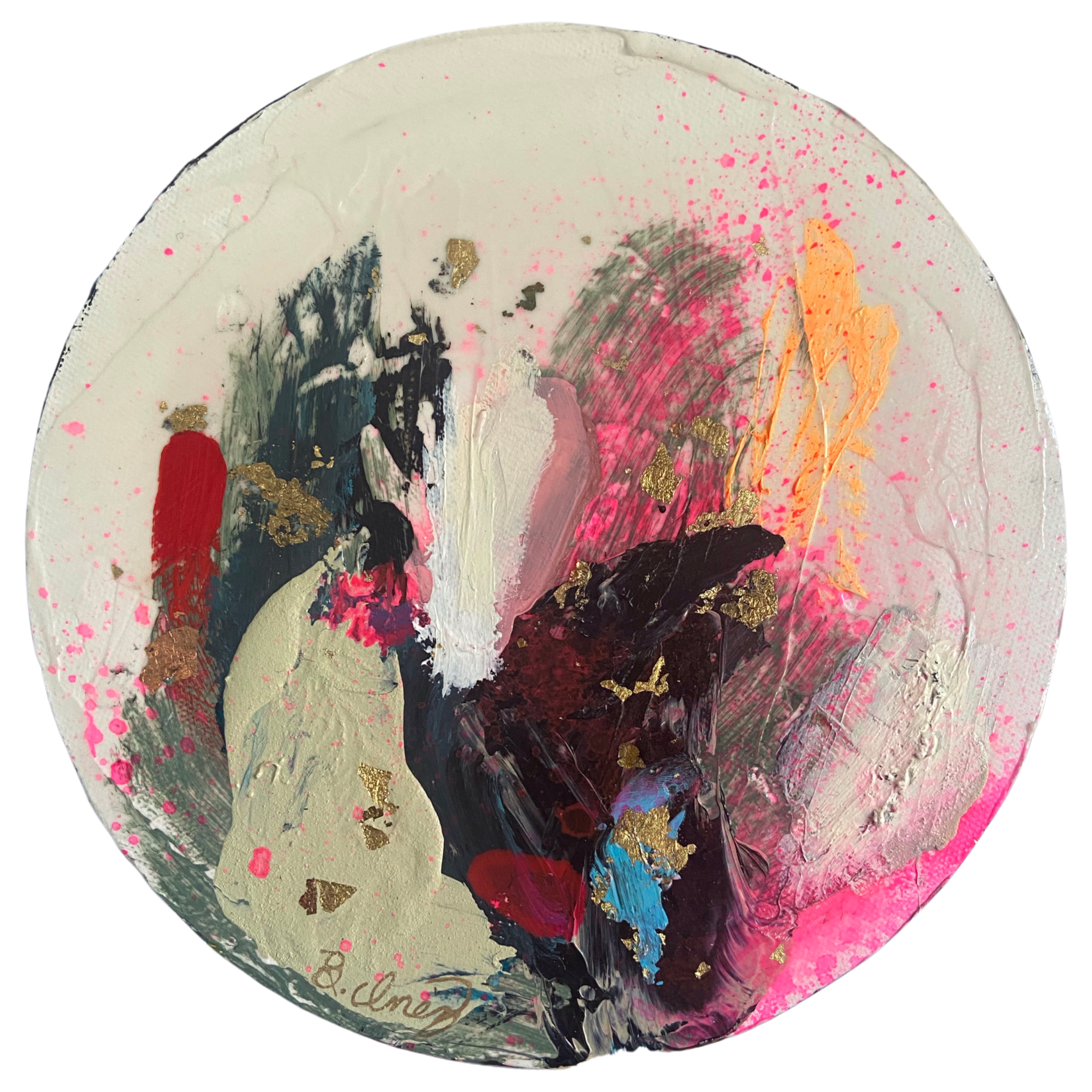 Perennial 5 // 8” mixed media and oil on canvas
