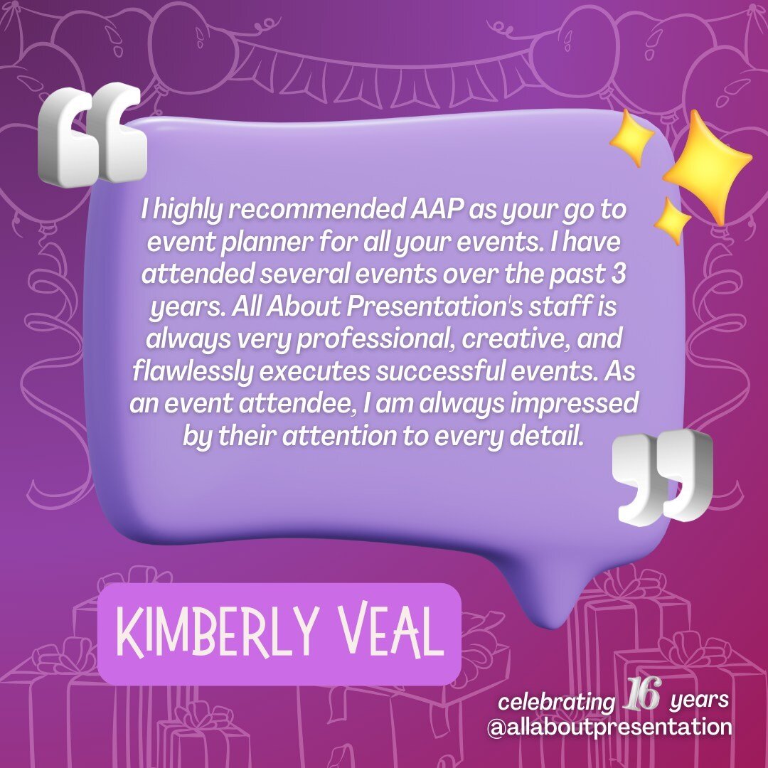 Radiating with gratitude! 💖 We're thrilled to receive this glowing review from a dedicated attendee who has graced our events with her presence time and time again. Your support and feedback mean the world to us. Here's to many more memorable moment