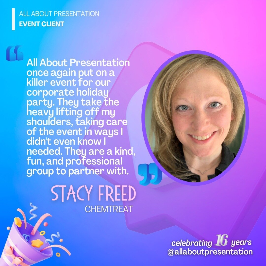 ❤️ Sending a heartfelt thank you for your glowing review! 🍬 Our clients' words of praise add extra sweetness to our journey as we celebrate our 16th year anniversary. #Sweet16 #Grateful #ClientLove