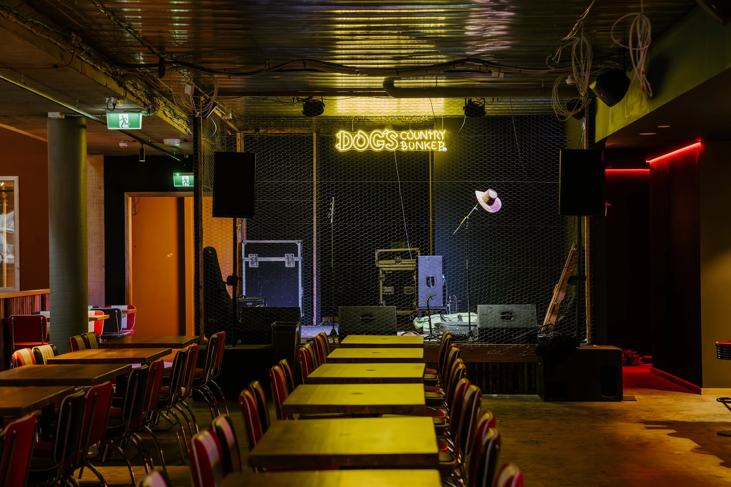 First Floor - 'Honky Tonk' (with tables) & Stage