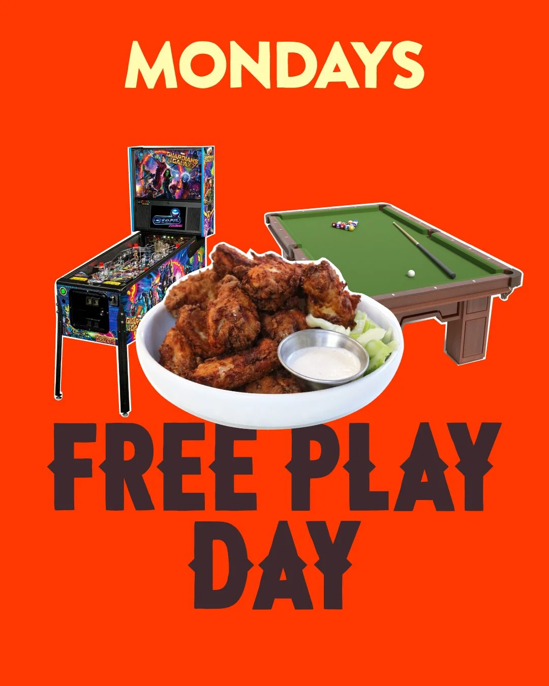 free pool pinball monday Moon Dog Wild West Footscray cheap eats offer value discount weeknight deals food drink eat weekly daily places to visit things to do foodie Western lunch dinner activities events Melbourne