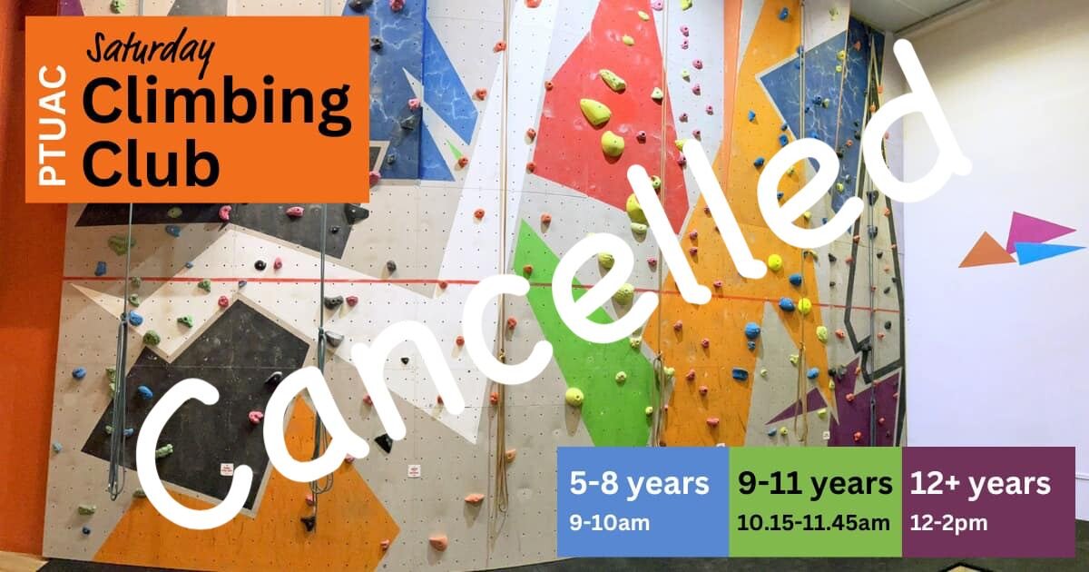 A quick reminder that unfortunately, climbing club will not be running on Saturday 15th April 2023.

We'll be back up and running on Saturday 22nd April though and look forward to seeing you then 😀