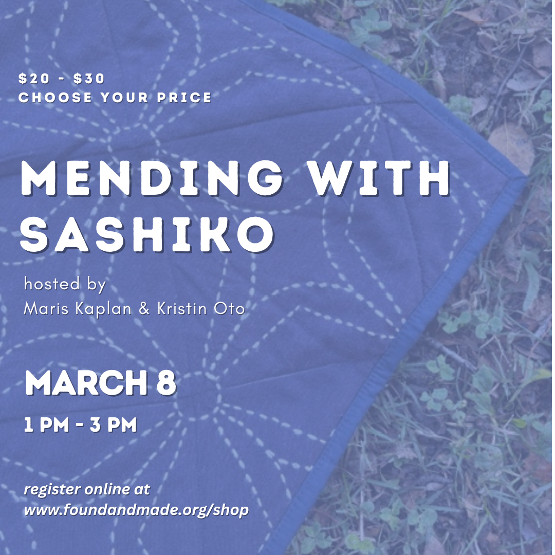 Mending with Sashiko