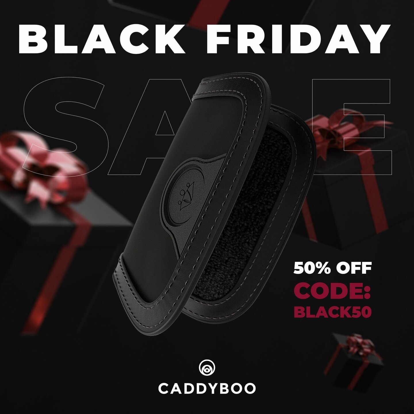 We're exited about our Black Friday Sale!

Chech out our website and grab the high quality accessory using codes:

🔥BLACK50 for 50% off the Caddyboo Bottle and Golf Towels
🔥BLACK40 for 40% off All Leather Products

Huge savings on our exclusive ran