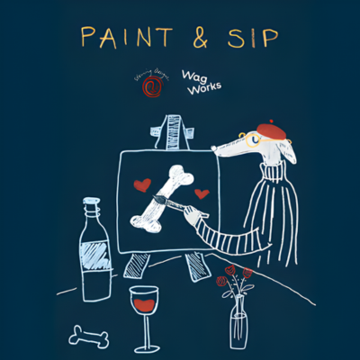 WagWorks Woofentine Sip & Paint 